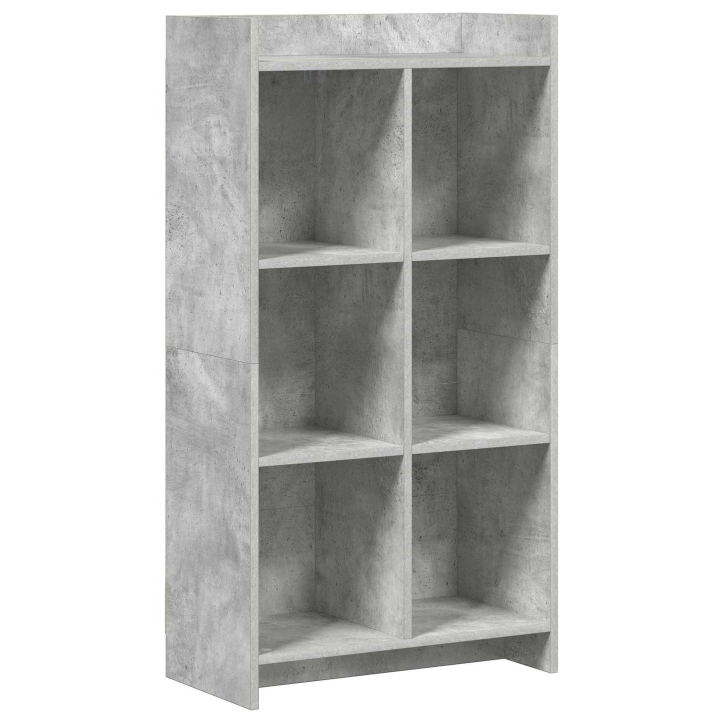 Bogreol Beton Grå 59 x 30 x 111 cm Konstrueret træ