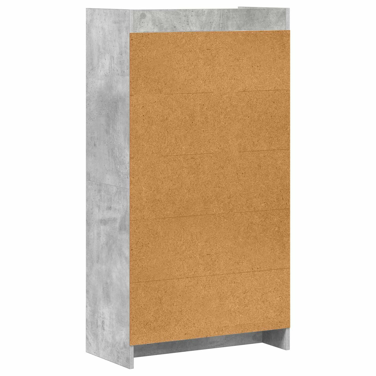 Bogreol Beton Grå 59 x 30 x 111 cm Konstrueret træ