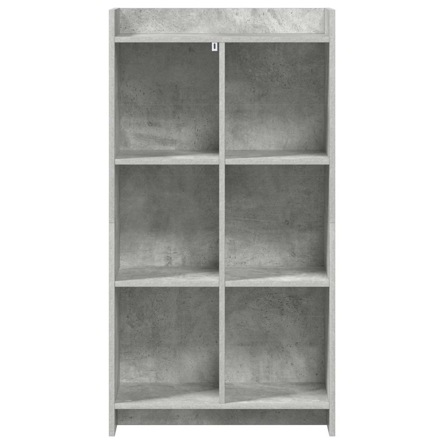Bogreol Beton Grå 59 x 30 x 111 cm Konstrueret træ