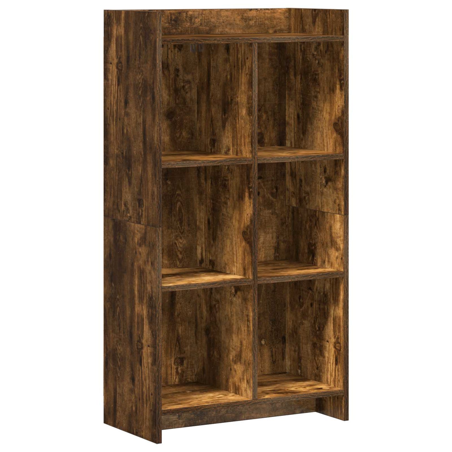 Bogreol Røget eg 59 x 30 x 111 cm Konstrueret træ