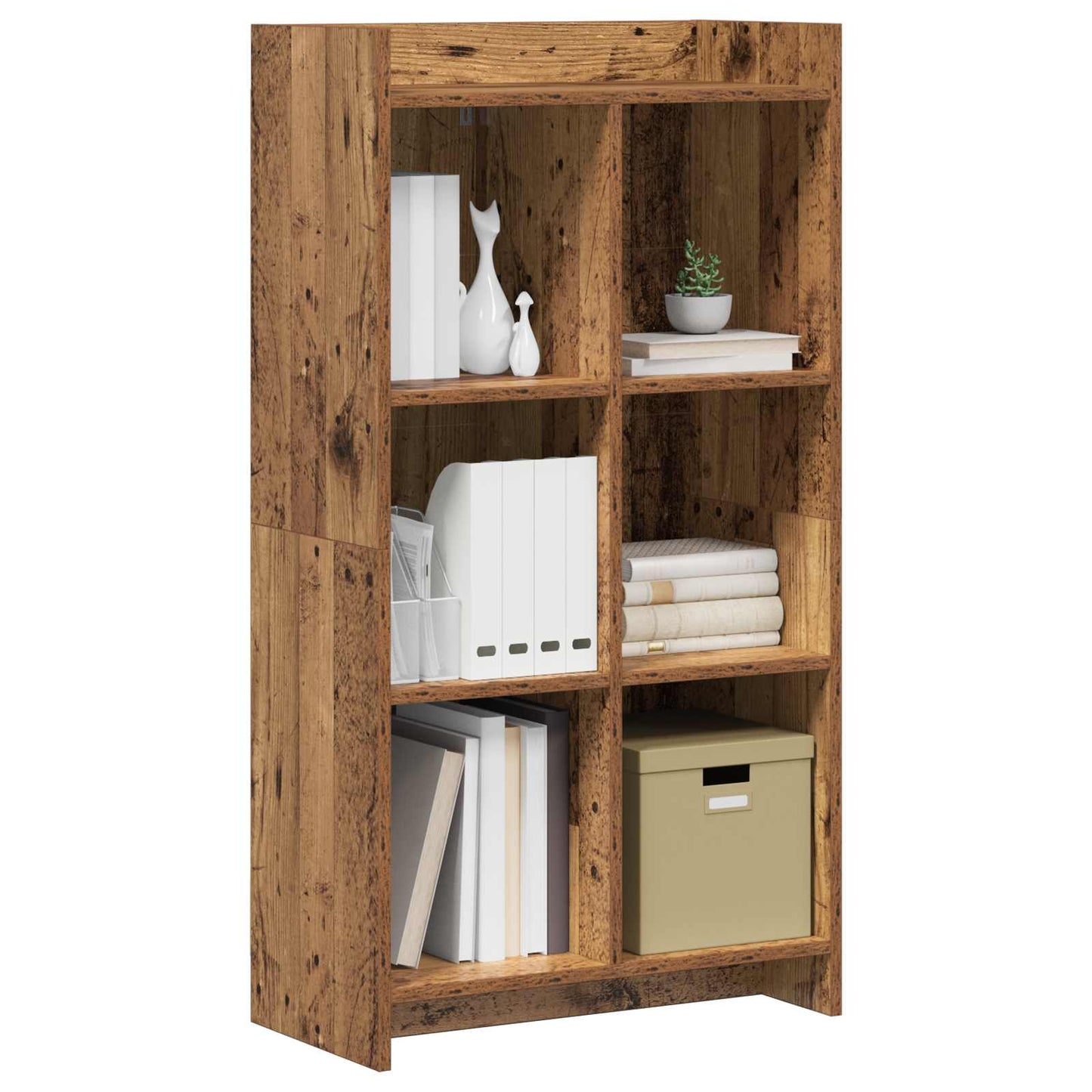 Bogreol Gammelt træ 59 x 30 x 111 cm Konstrueret træ