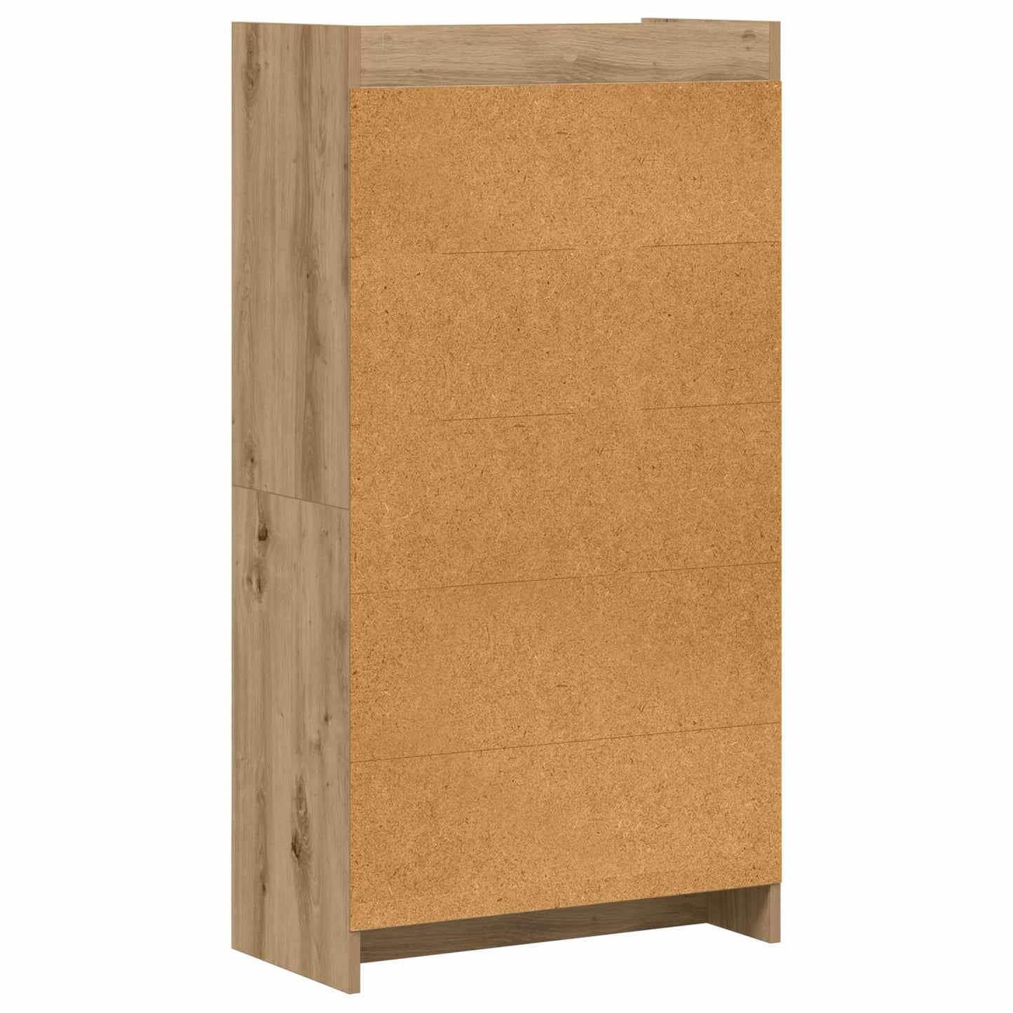 Bogreol 6 niveauer 59 x 30 x 111 cm Konstrueret træ Artisan-eg