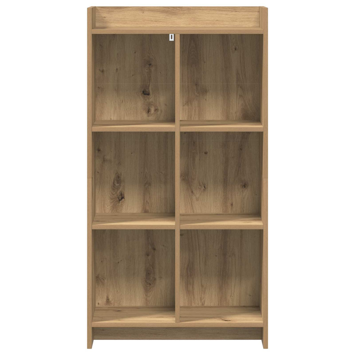 Bogreol 6 niveauer 59 x 30 x 111 cm Konstrueret træ Artisan-eg