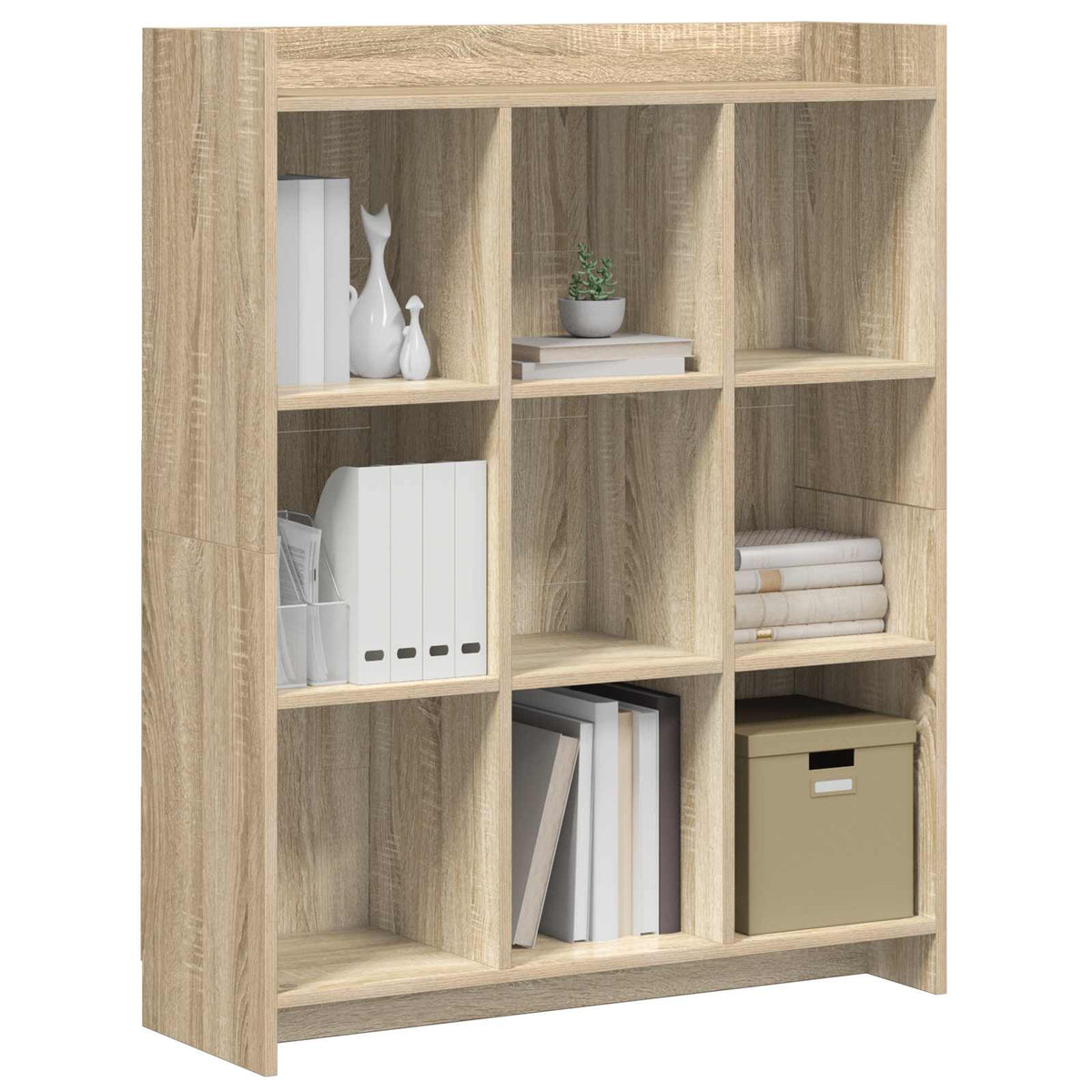 Bogreol Sonoma-eg 87,5 x 30 x 111 cm Konstrueret træ