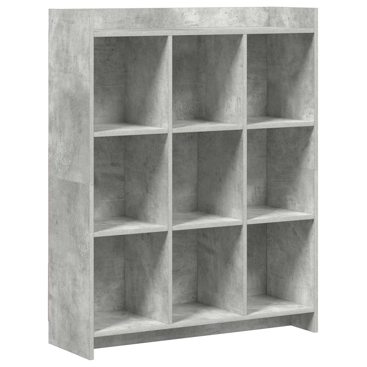 Bogreol Beton Grå 87,5 x 30 x 111 cm Konstrueret træ