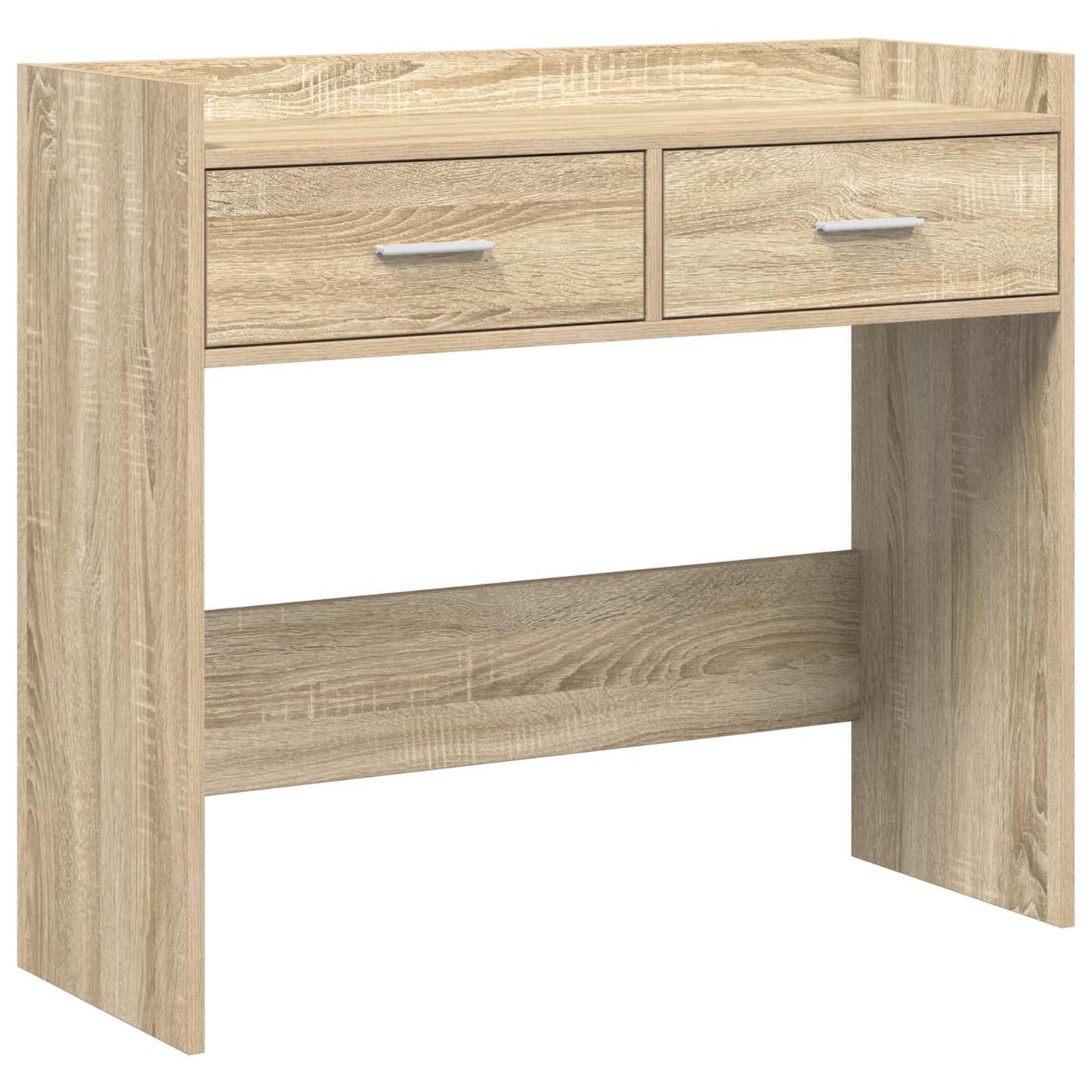 Konsolbord Sonoma-eg 90 x 35 x 80 cm Konstrueret træ
