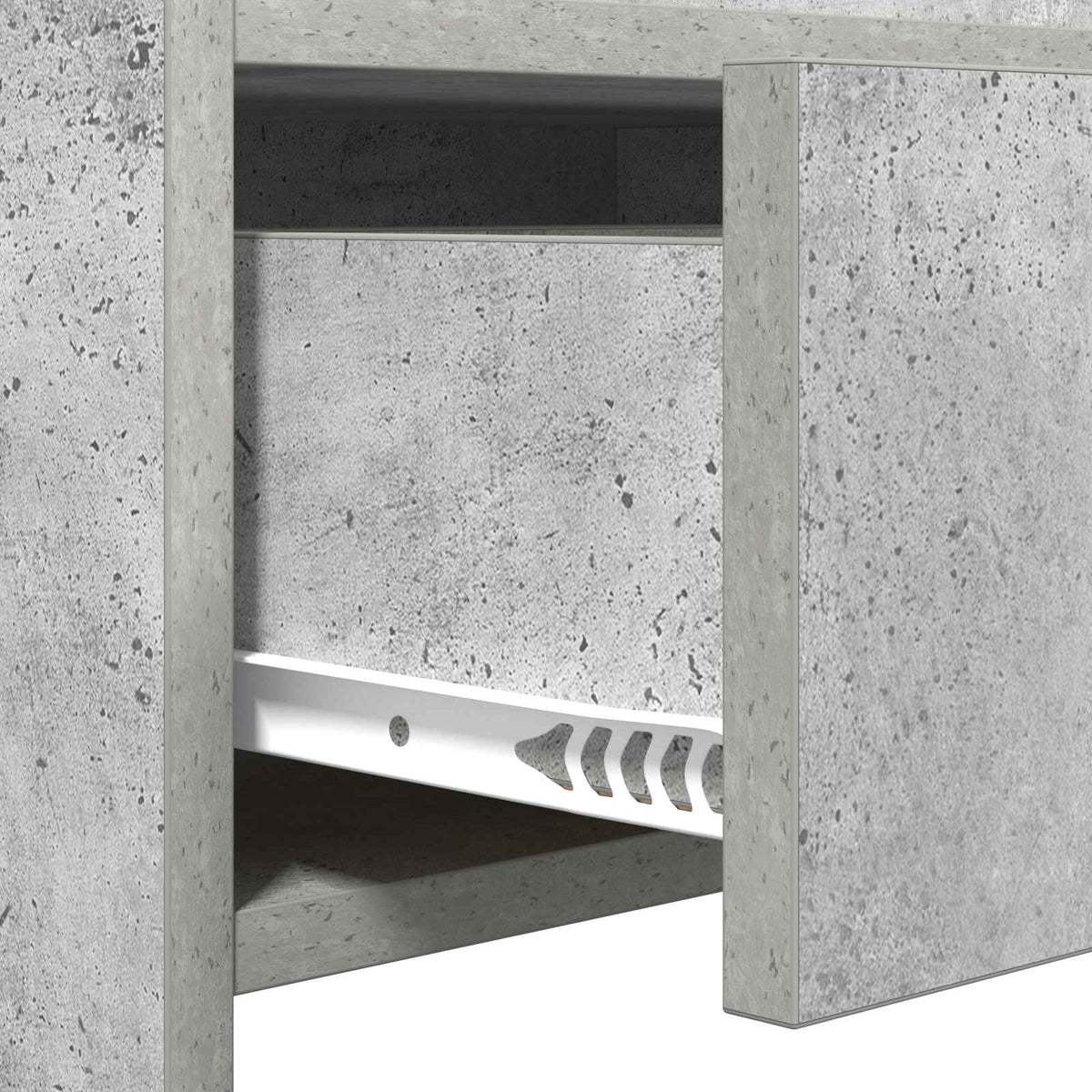 Konsolbord Betongrå 90 x 35 x 80 cm Konstrueret træ