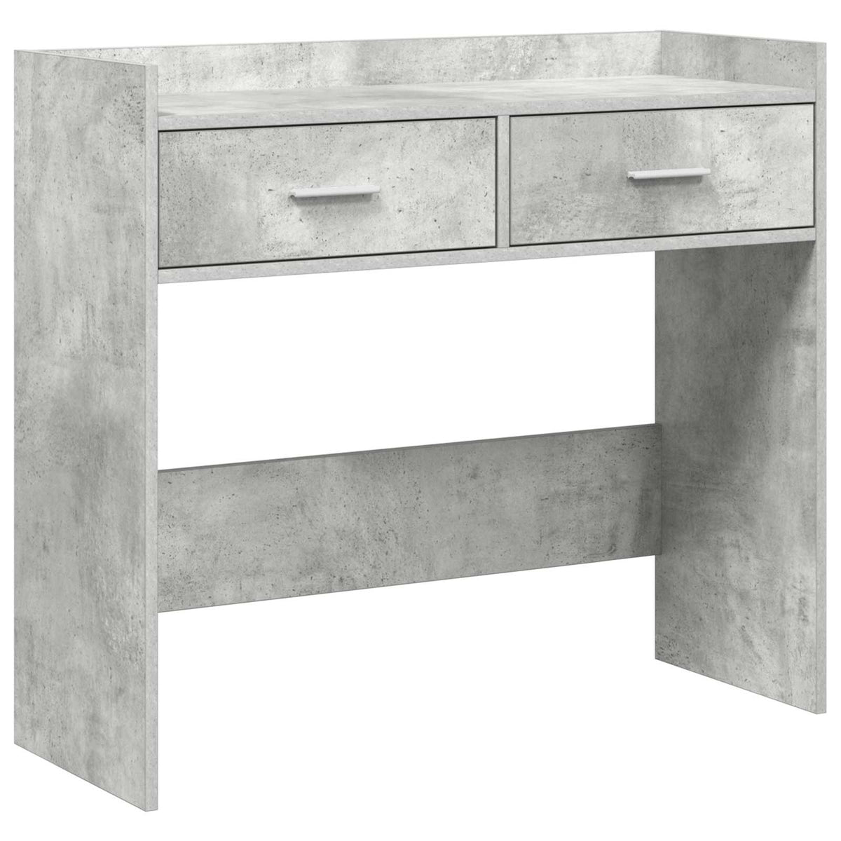 Konsolbord Betongrå 90 x 35 x 80 cm Konstrueret træ