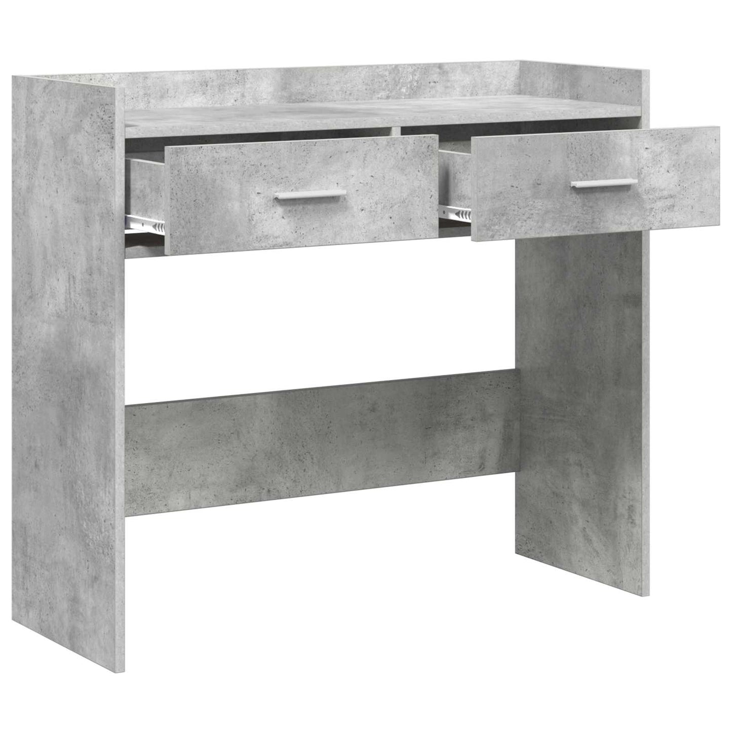 Konsolbord Betongrå 90 x 35 x 80 cm Konstrueret træ