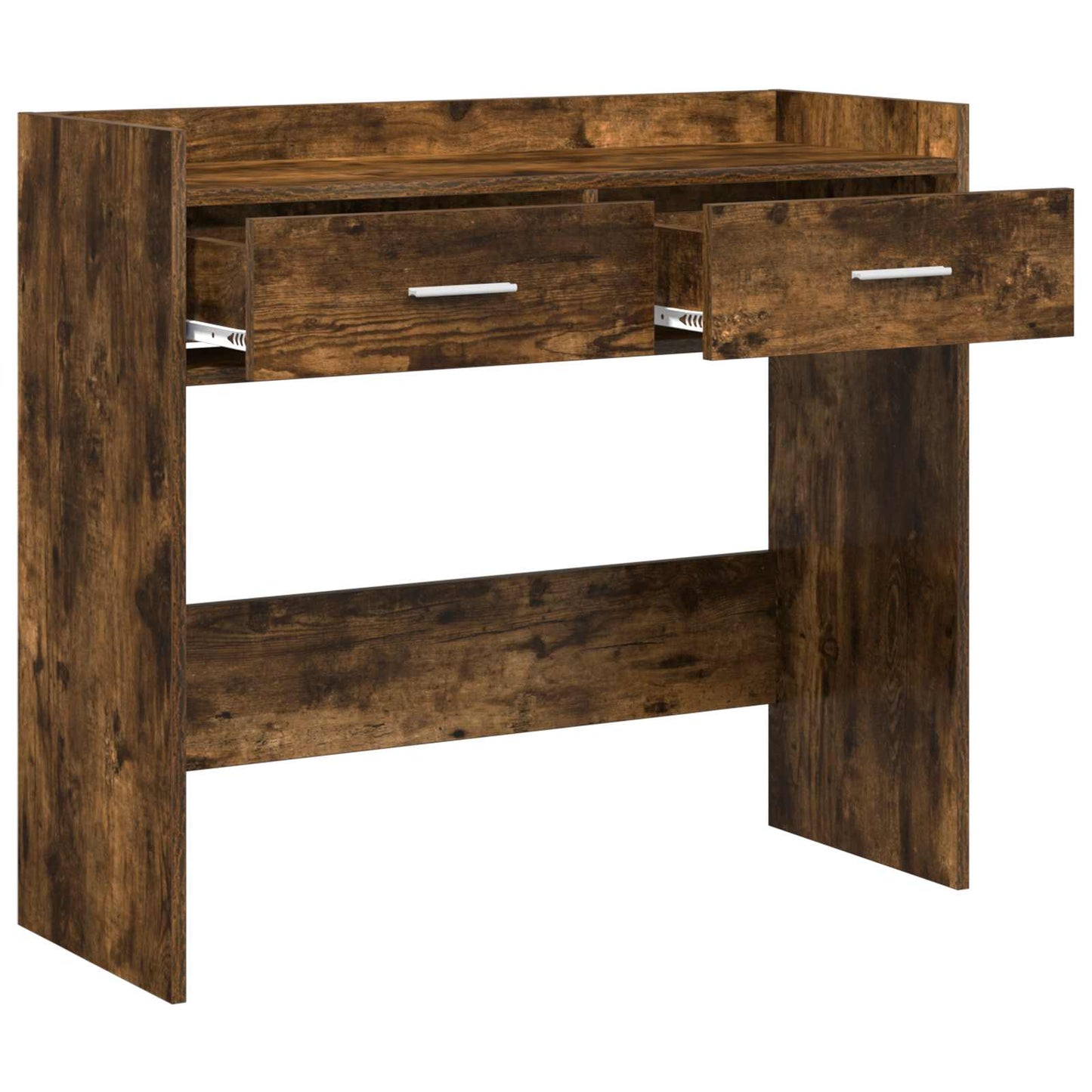 Konsolbord Røget eg 90 x 35 x 80 cm Konstrueret træ