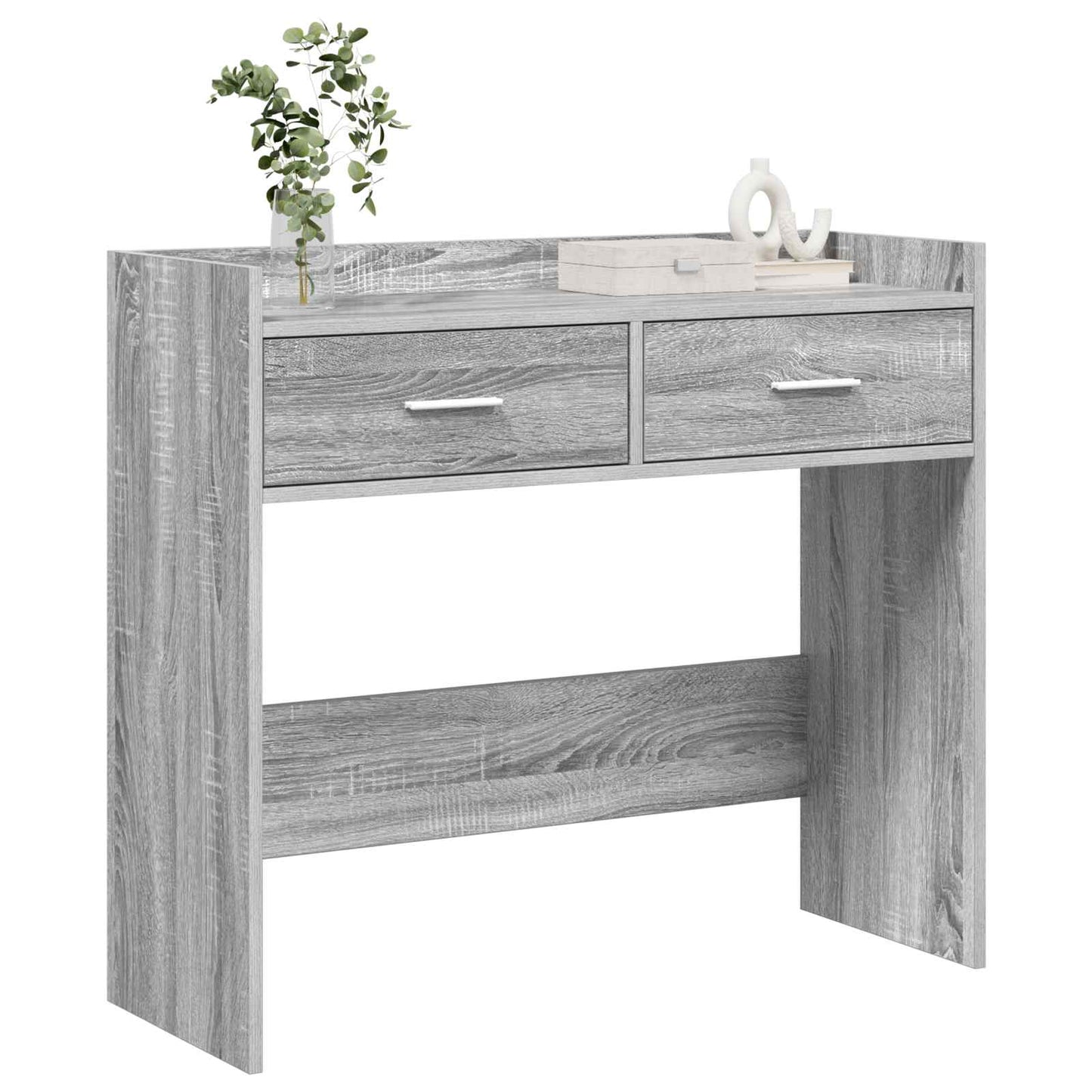 Konsolbord Grå Sonoma 90 x 35 x 80 cm Konstrueret træ