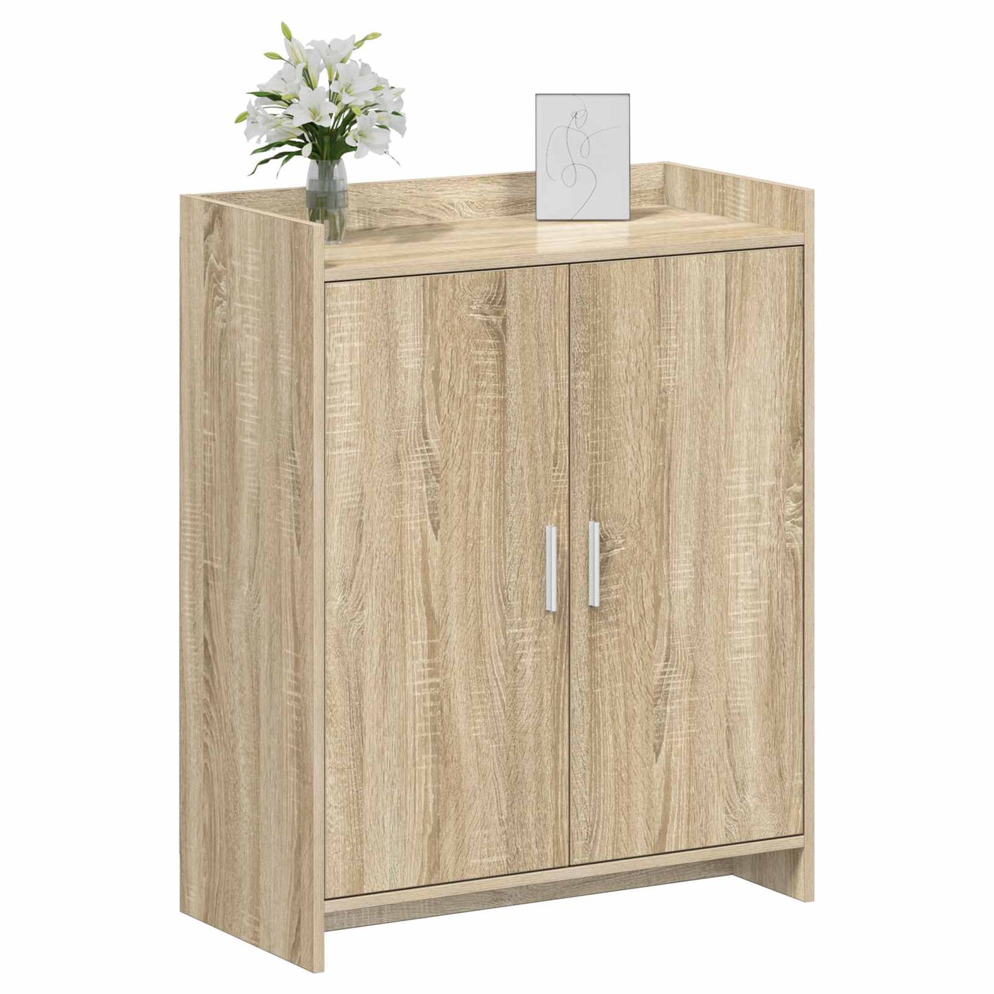 Sko skab med dør Sonoma-eg 73,5 x 36 x 92 cm Konstrueret træ