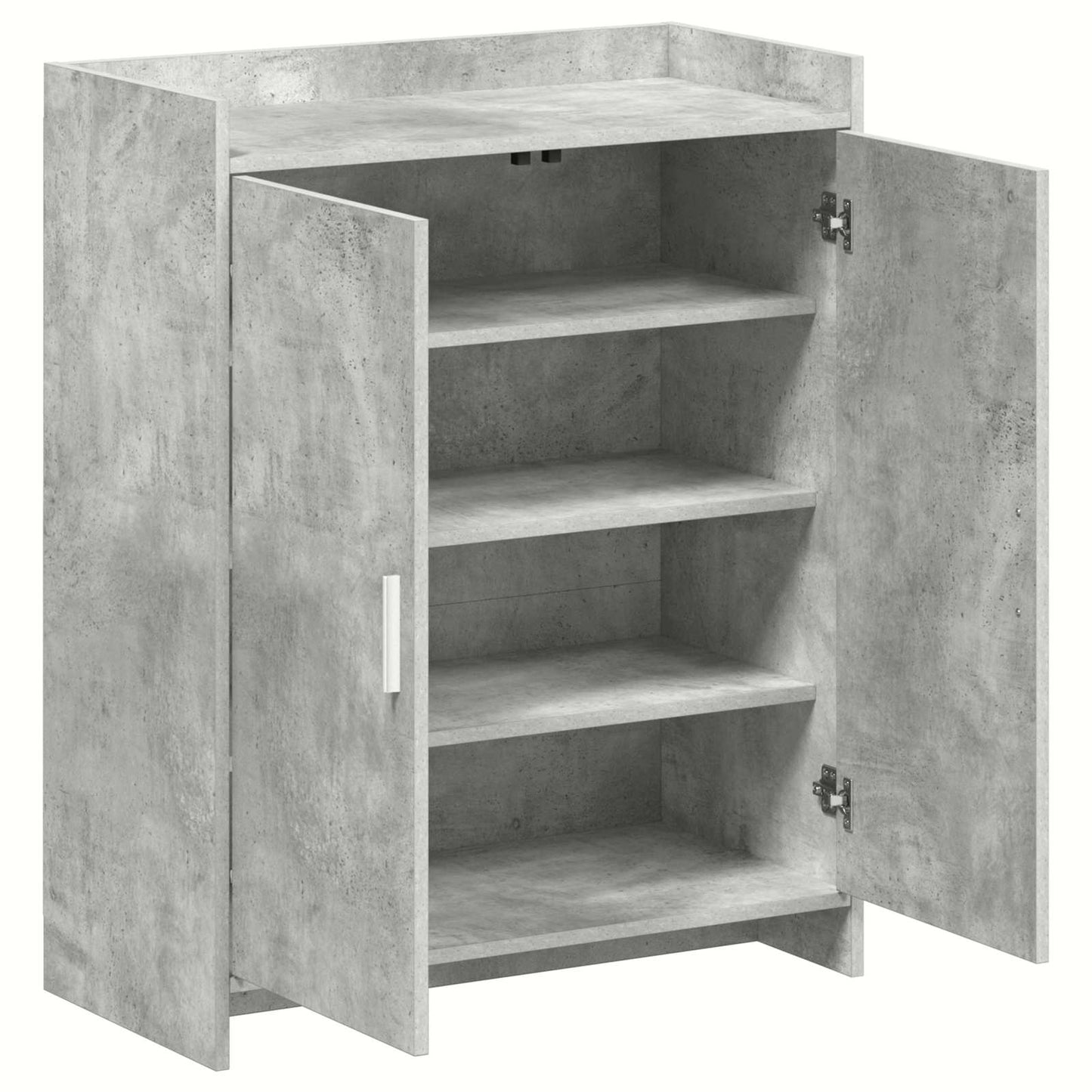 Sko skab med dør Betongrå 73,5 x 36 x 92 cm Konstrueret træ
