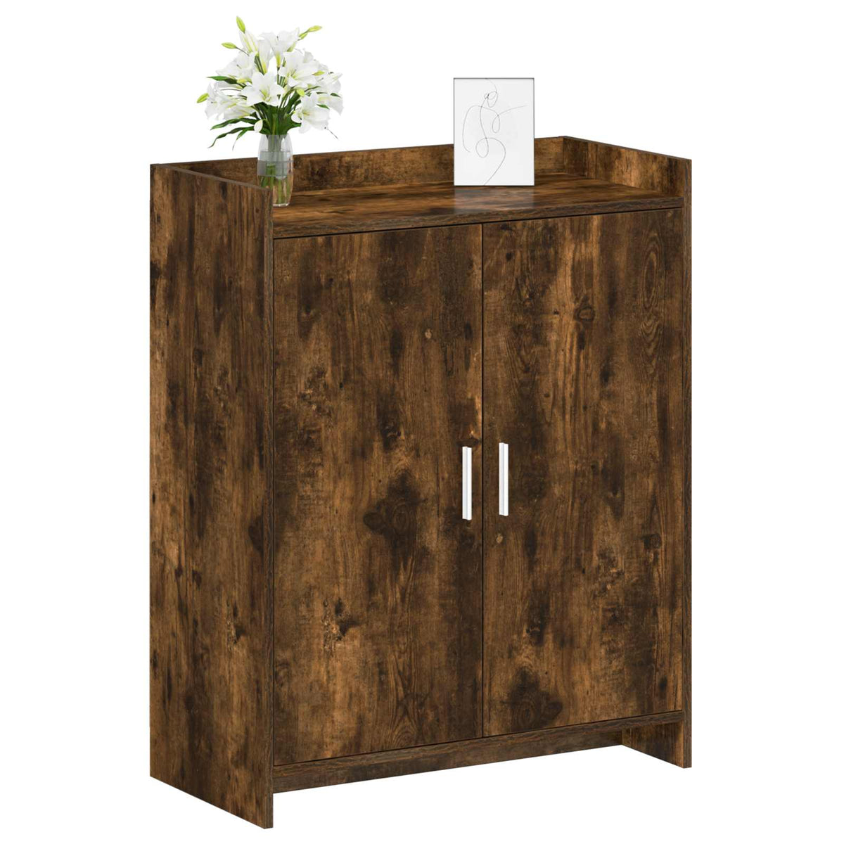 Sko skab med dør Røget eg 73,5 x 36 x 92 cm Konstrueret træ