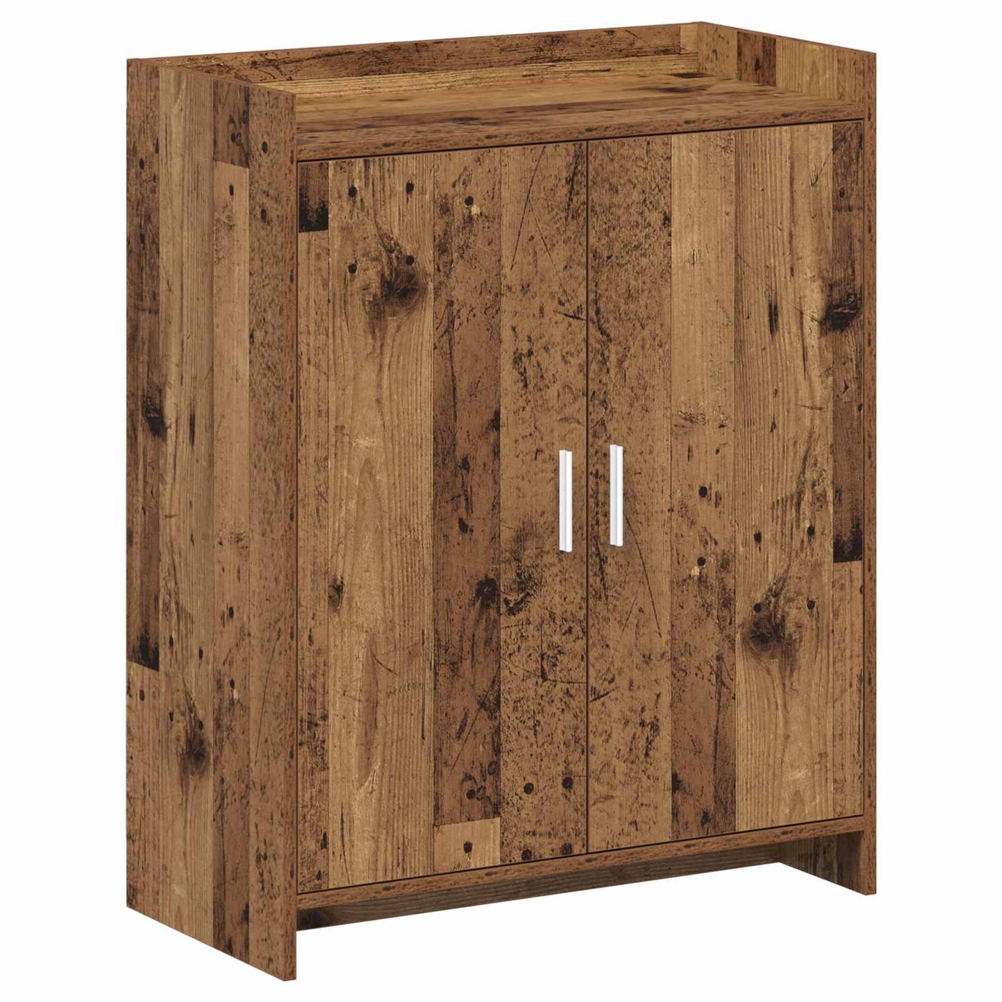 Sko skab med dør Gammelt træ 73,5 x 36 x 92 cm Konstrueret træ