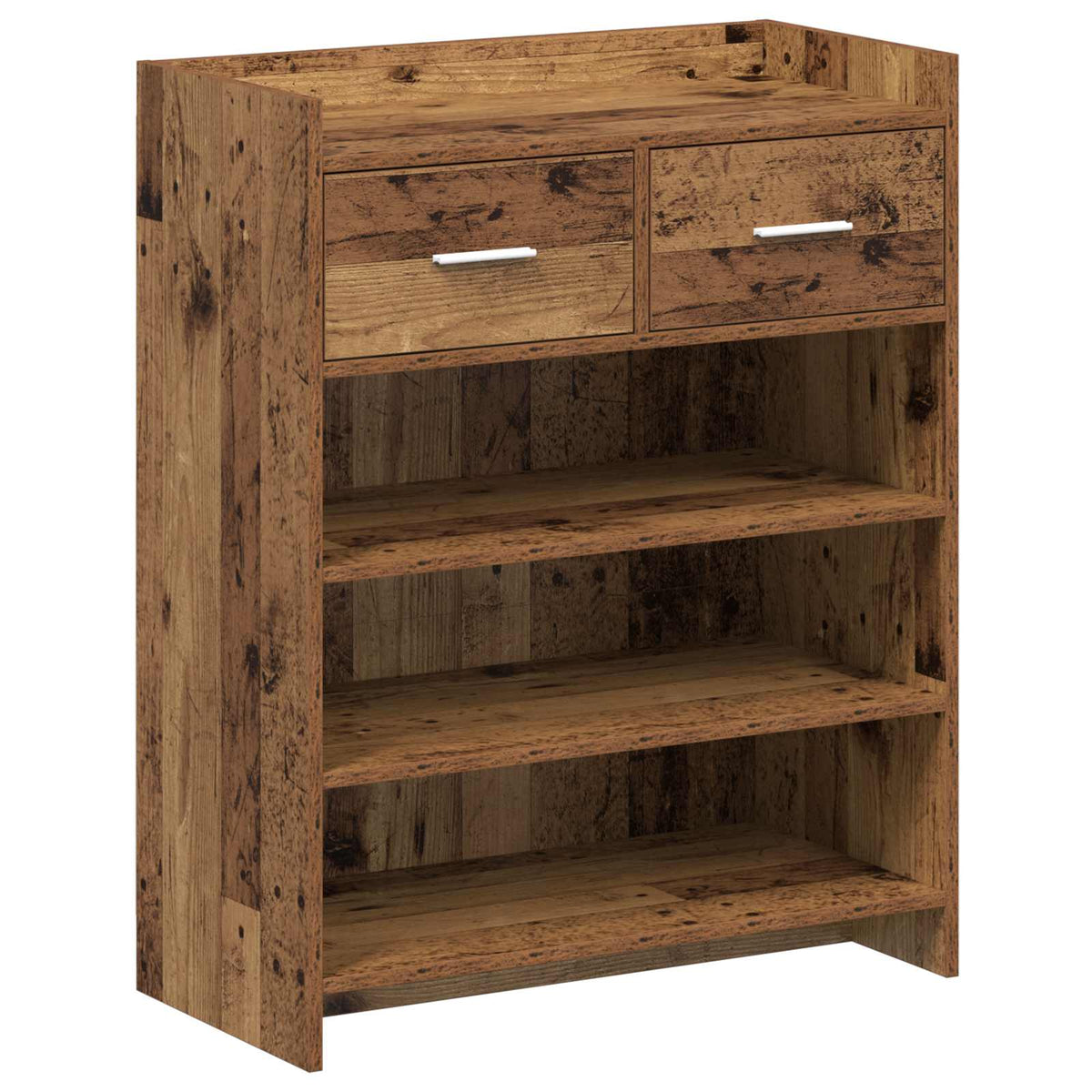 Sko skab 73,5 x 36 x 92 cm Konstrueret træ Gammelt træ