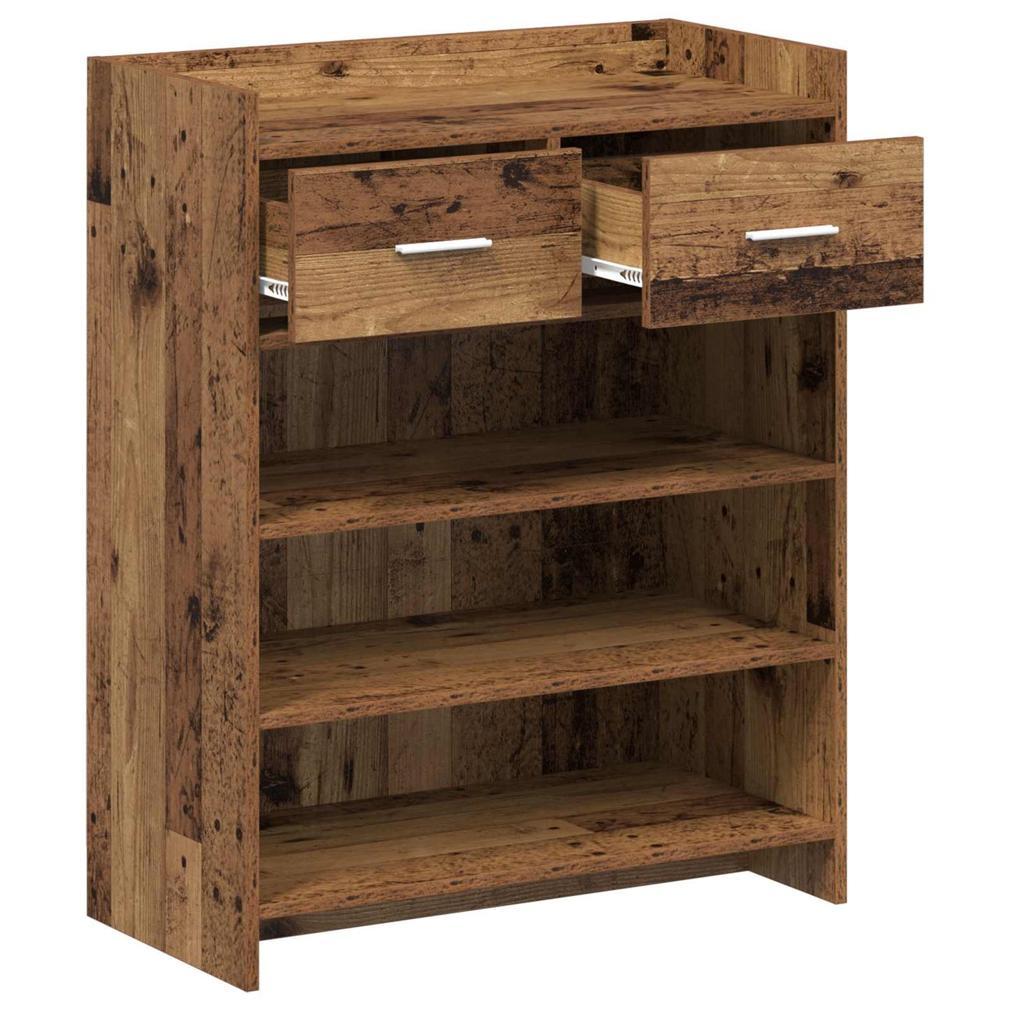 Sko skab 73,5 x 36 x 92 cm Konstrueret træ Gammelt træ