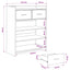 Sko skab 73,5 x 36 x 92 cm Konstrueret træ Artisan-eg