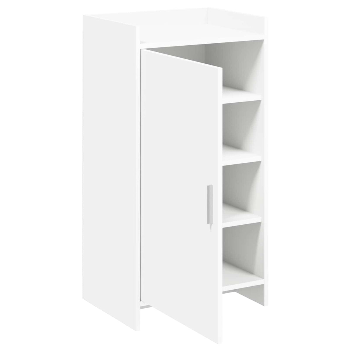Sko skab med opbevaring Hvid 48 x 36 x 92 cm Konstrueret træ