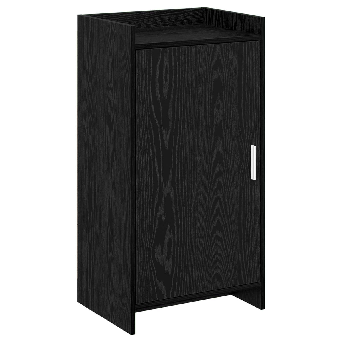 Sko skab med opbevaring Sort eg 48 x 36 x 92 cm Konstrueret træ