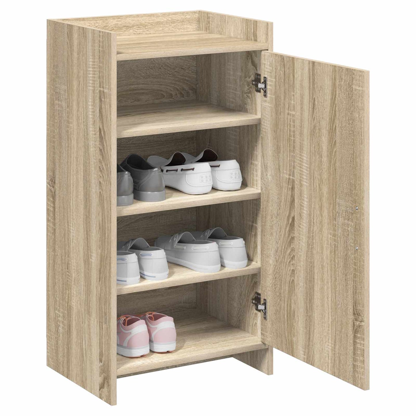 Sko skab med dør Sonoma-eg 48 x 36 x 92 cm Konstrueret træ