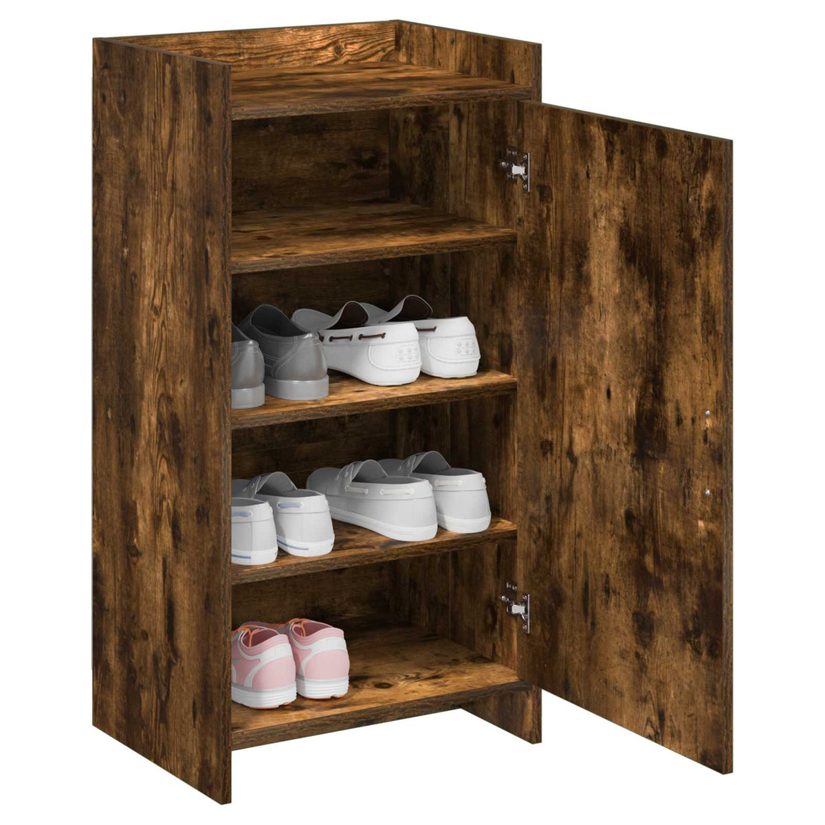 Sko skab med dør Røget eg 48 x 36 x 92 cm Konstrueret træ