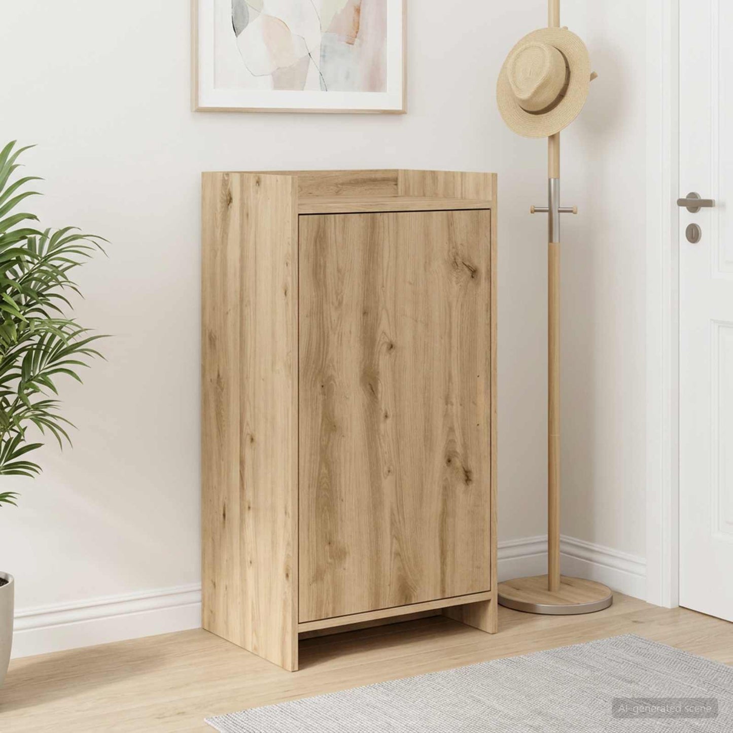 Sko skab 48 x 36 x 92 cm Konstrueret træ Artisan-eg