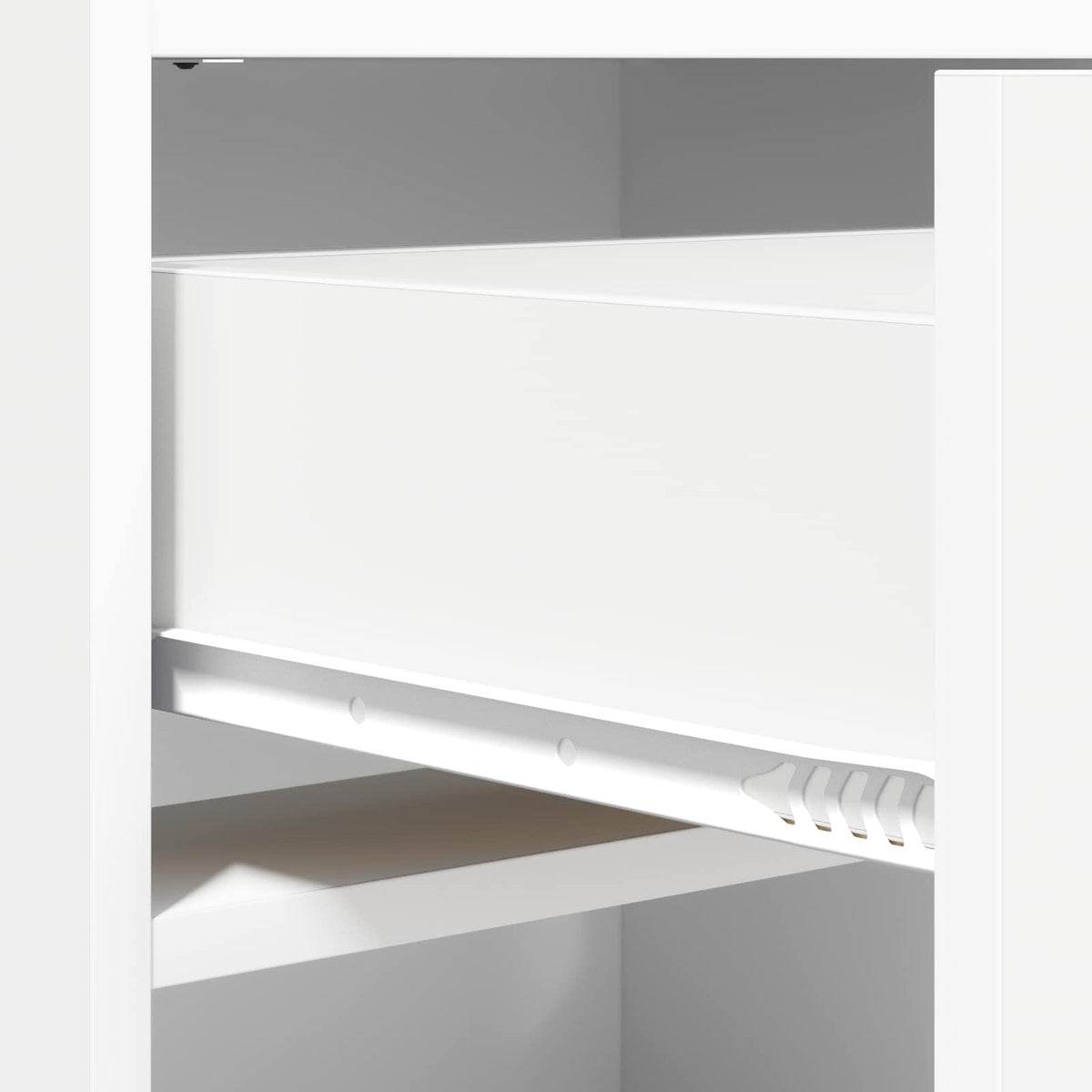 Sko skab med skuffe Hvid 48 x 36 x 92 cm Konstrueret træ