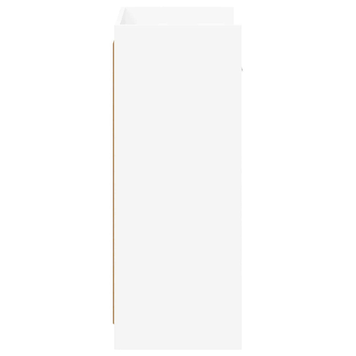 Sko skab med skuffe Hvid 48 x 36 x 92 cm Konstrueret træ