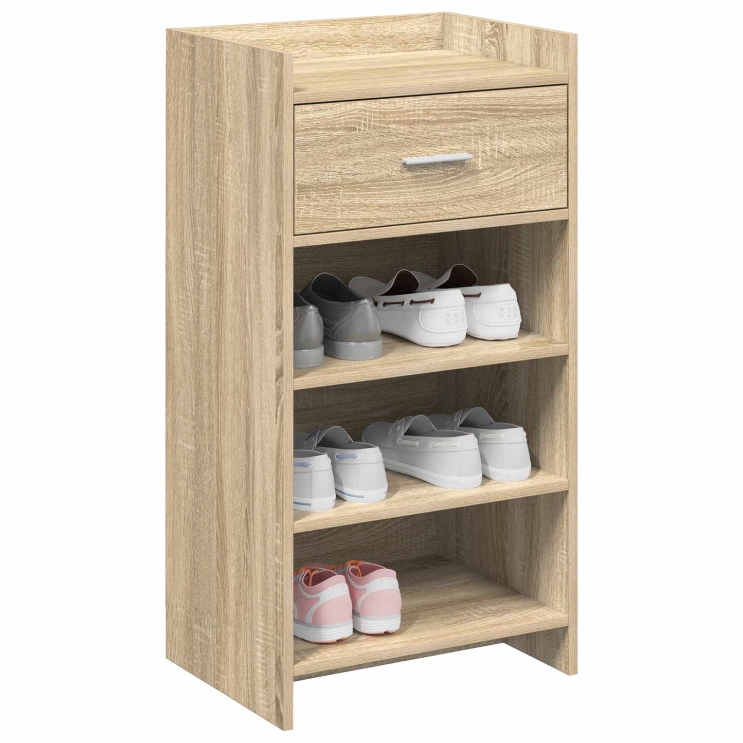 Sko skab med skuffe Sonoma-eg 48 x 36 x 92 cm Konstrueret træ