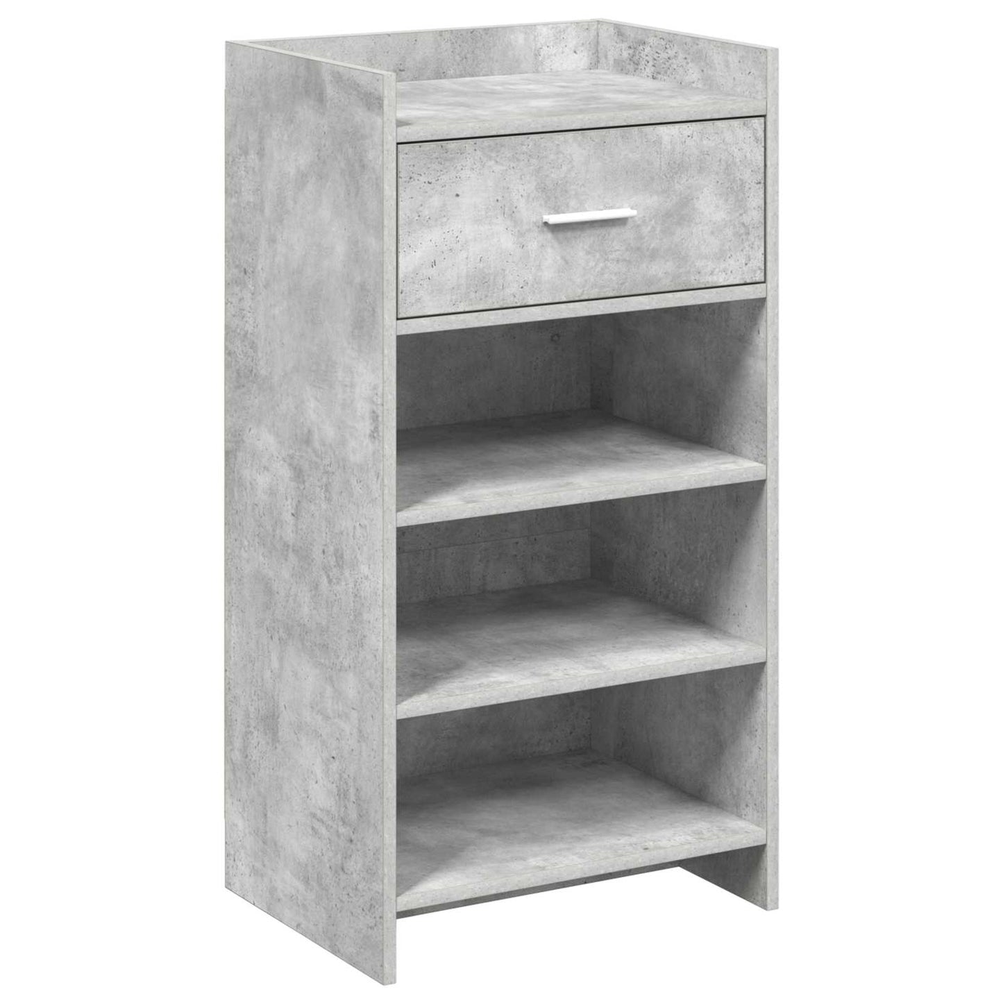 Sko skab med skuffe Betongrå 48 x 36 x 92 cm Konstrueret træ
