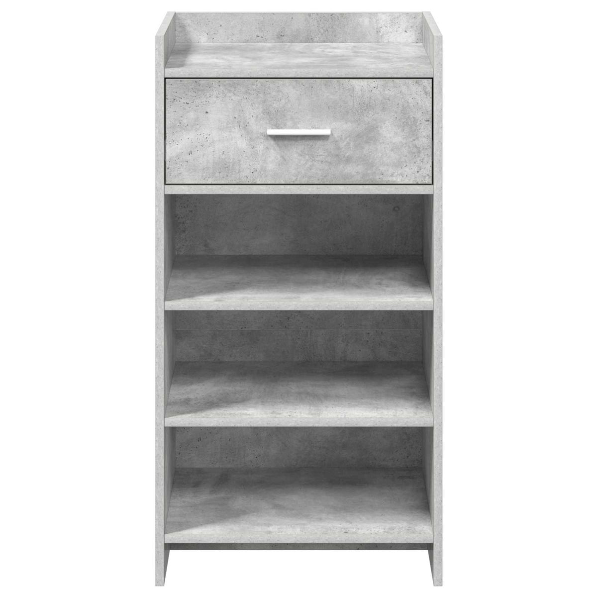 Sko skab med skuffe Betongrå 48 x 36 x 92 cm Konstrueret træ