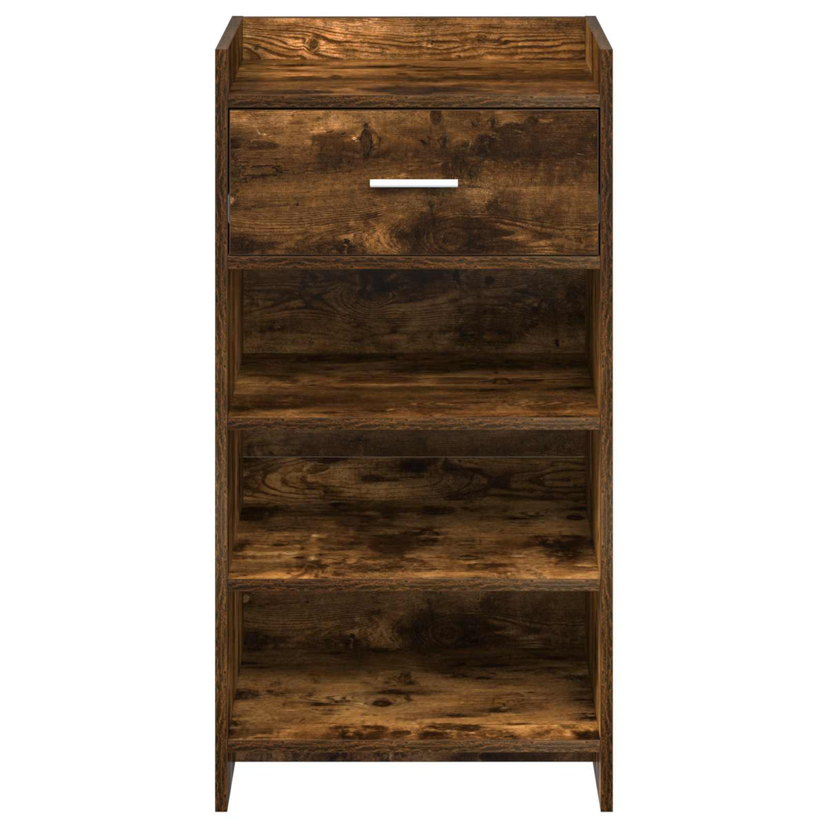 Sko skab med skuffe Røget eg 48 x 36 x 92 cm Konstrueret træ