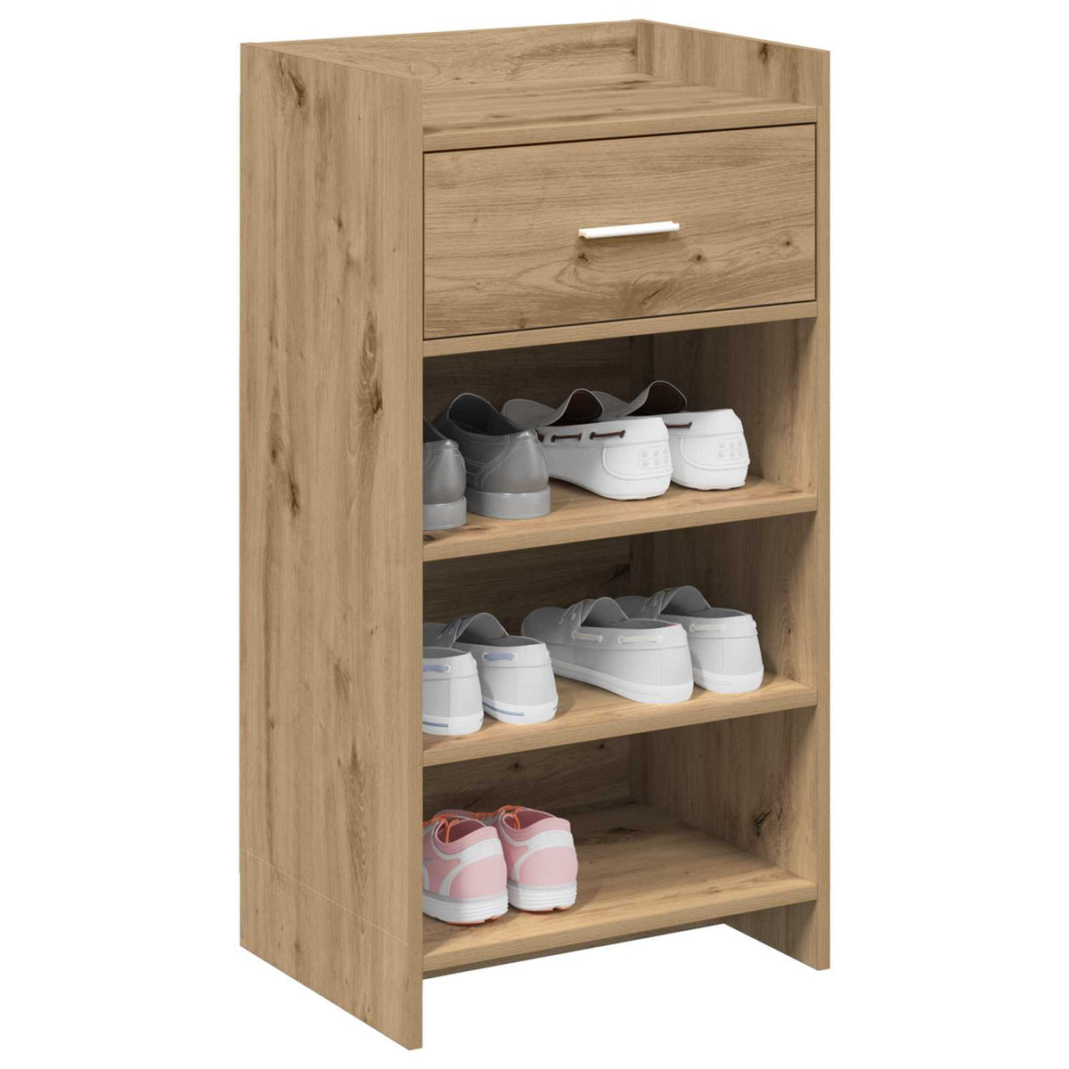 Sko skab 48 x 36 x 92 cm Konstrueret træ Artisan-eg