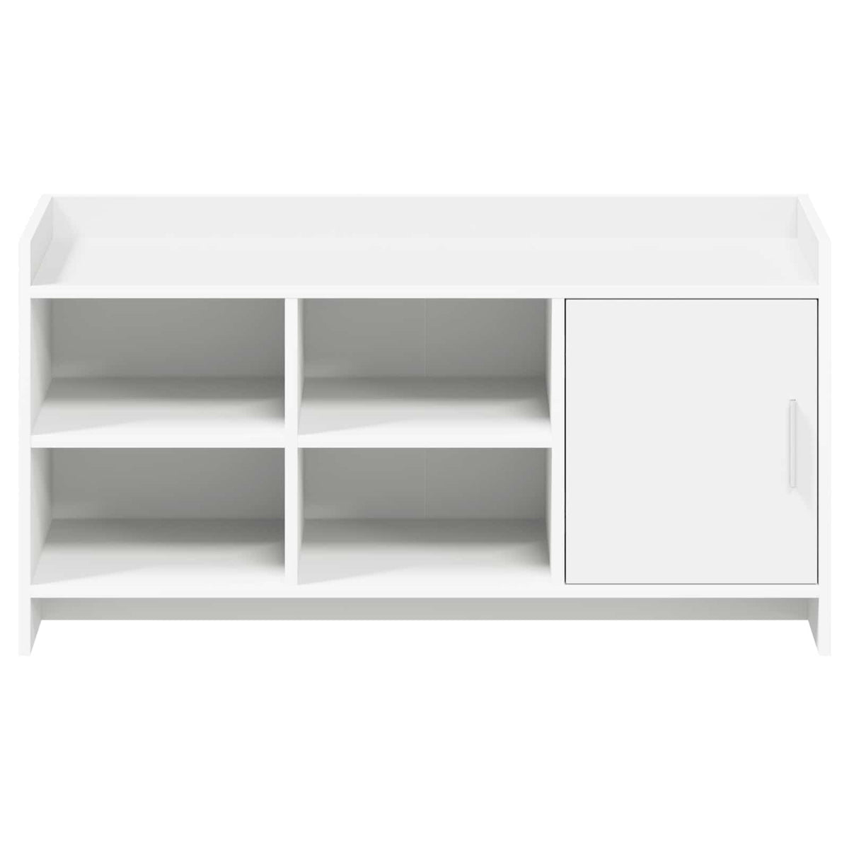 Sko skab med opbevaring Hvid 100 x 39,5 x 51 cm Konstrueret træ