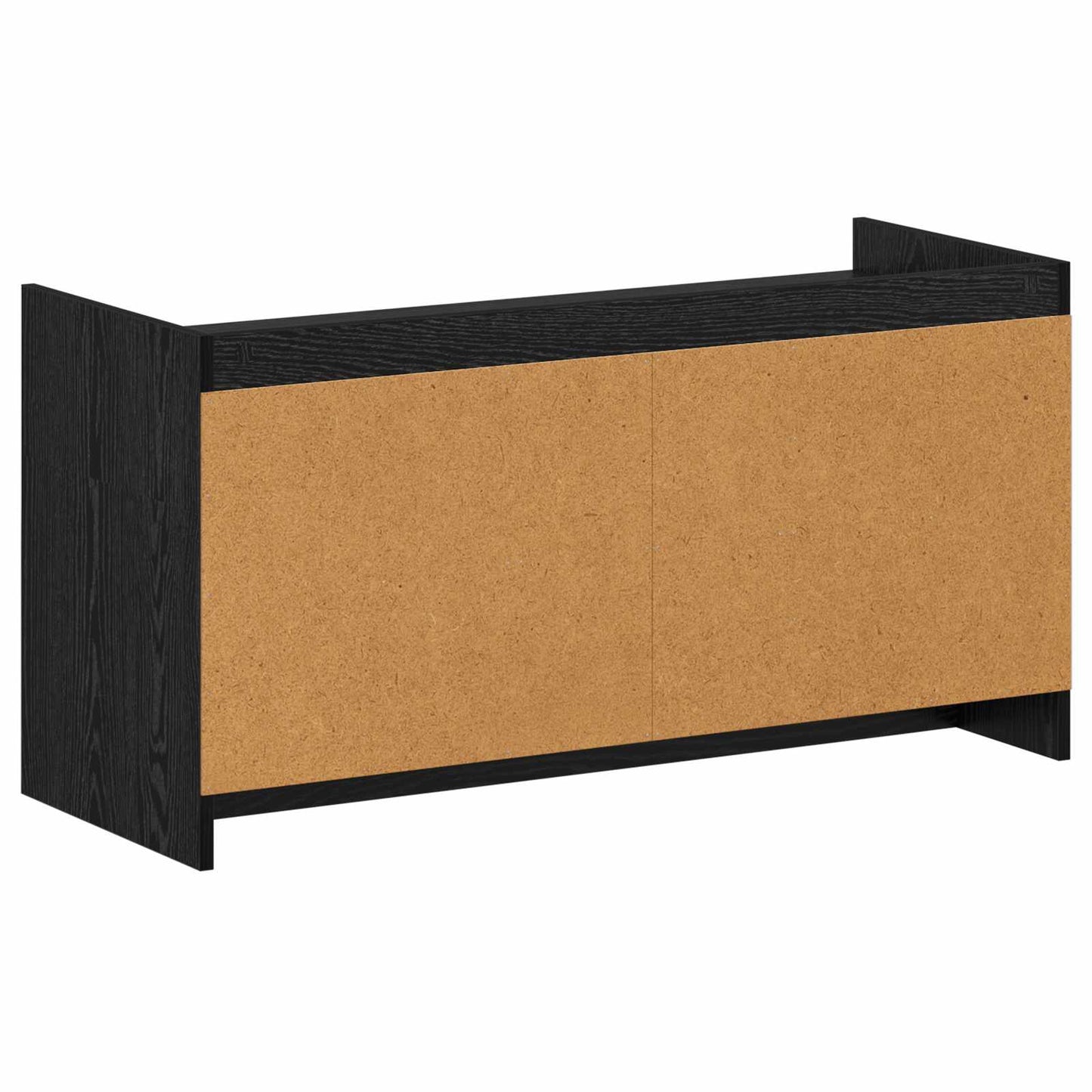 Sko skab med dør Sort eg 100 x 39,5 x 51 cm Konstrueret træ
