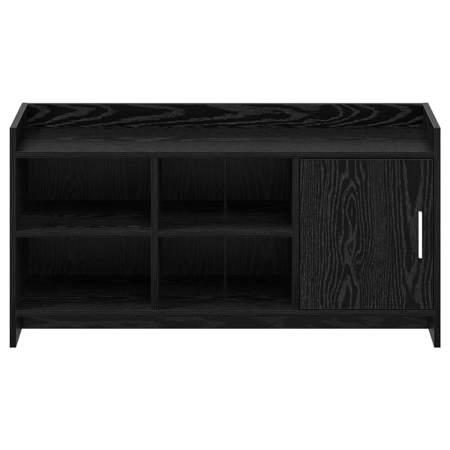 Sko skab med dør Sort eg 100 x 39,5 x 51 cm Konstrueret træ