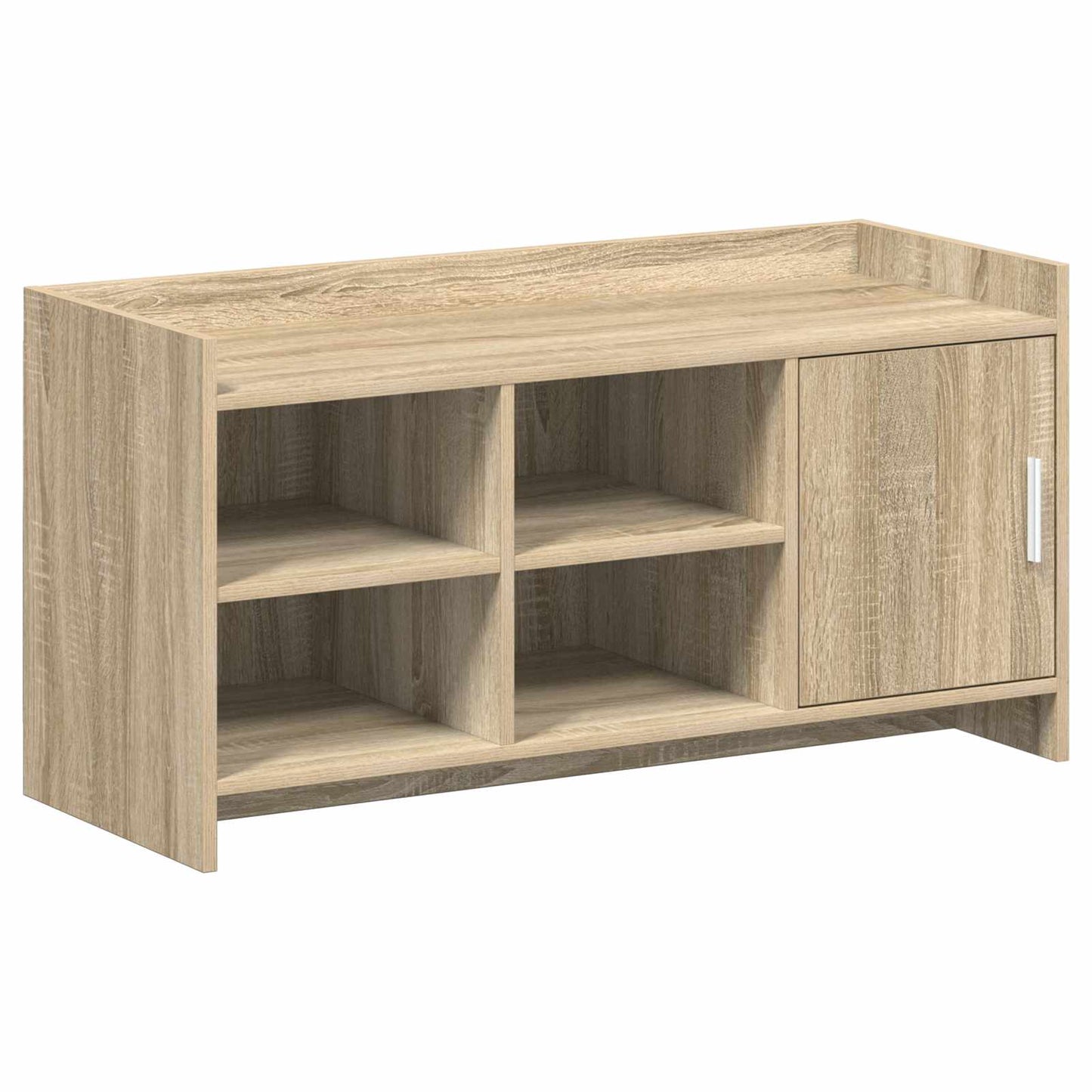 Sko skab med dør Sonoma-eg 100 x 39,5 x 51 cm Konstrueret træ