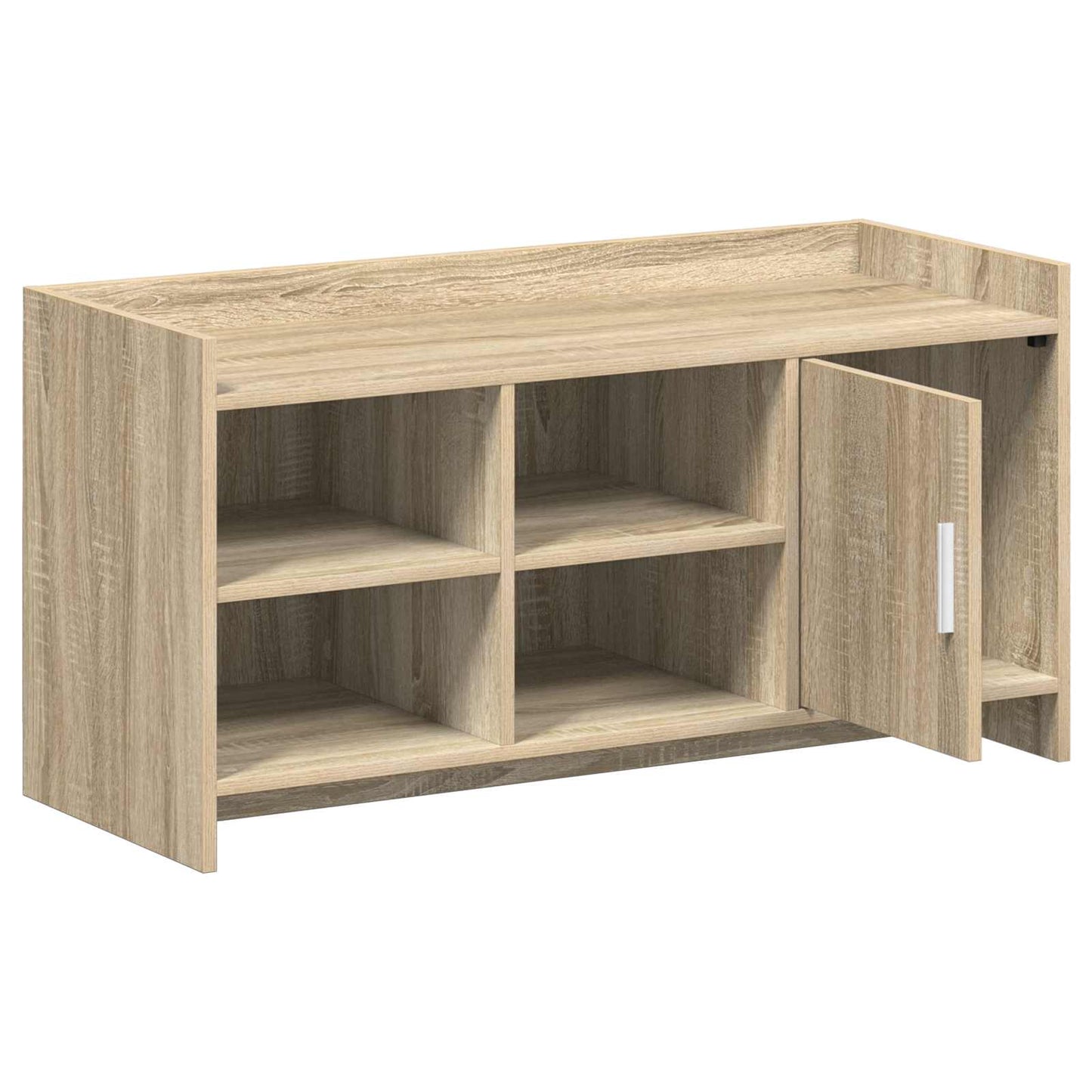 Sko skab med dør Sonoma-eg 100 x 39,5 x 51 cm Konstrueret træ