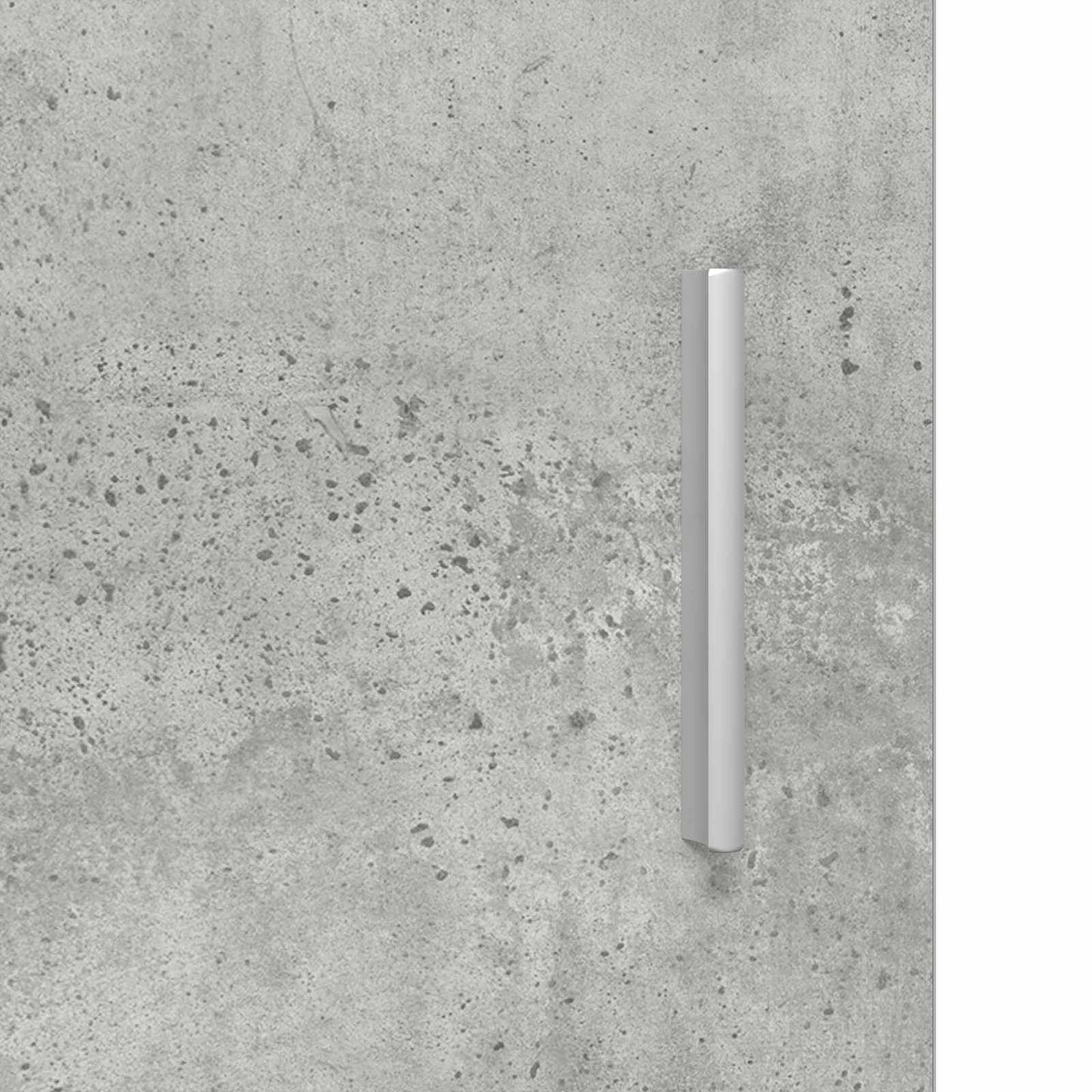 Sko skab med dør Betongrå 100 x 39,5 x 51 cm Konstrueret træ