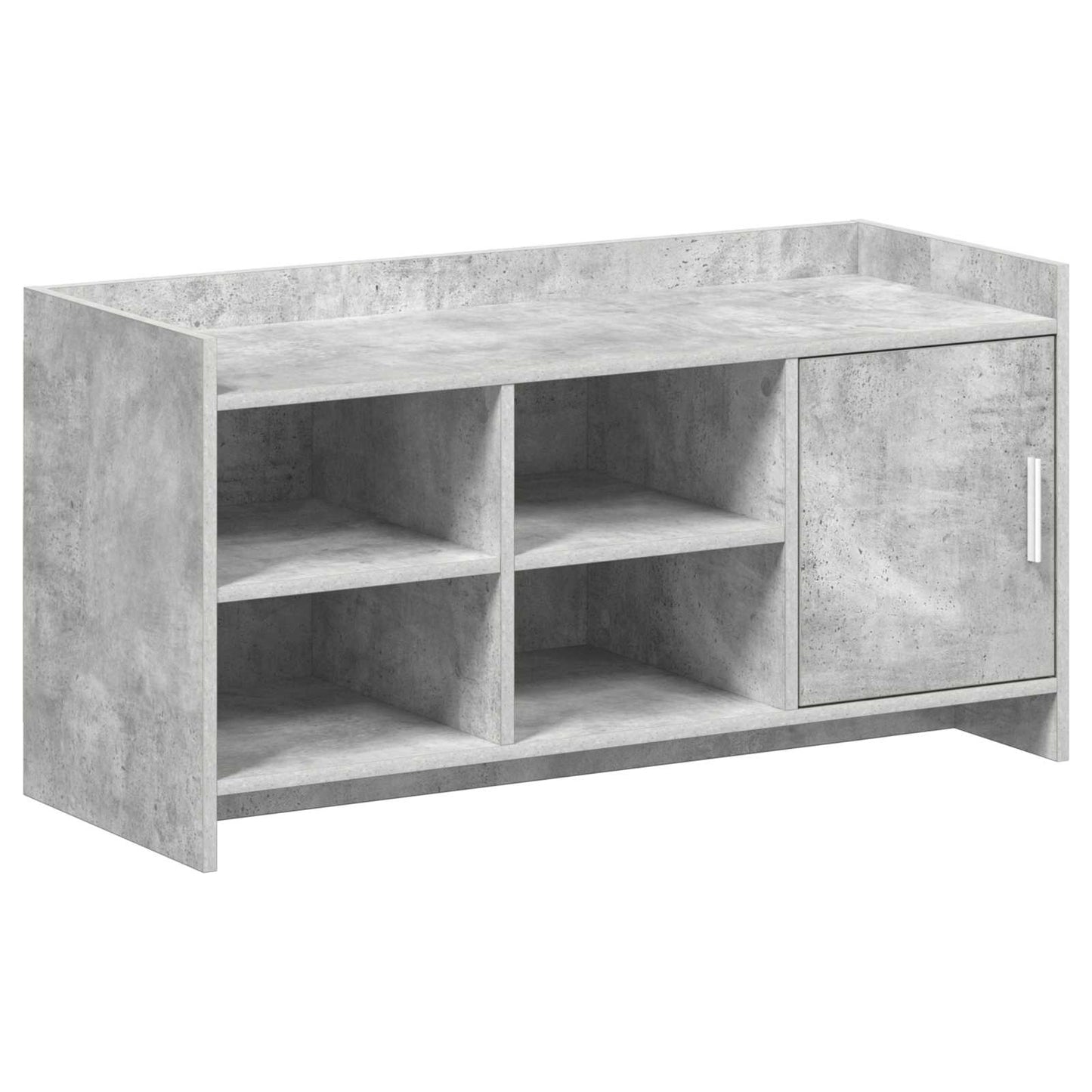 Sko skab med dør Betongrå 100 x 39,5 x 51 cm Konstrueret træ