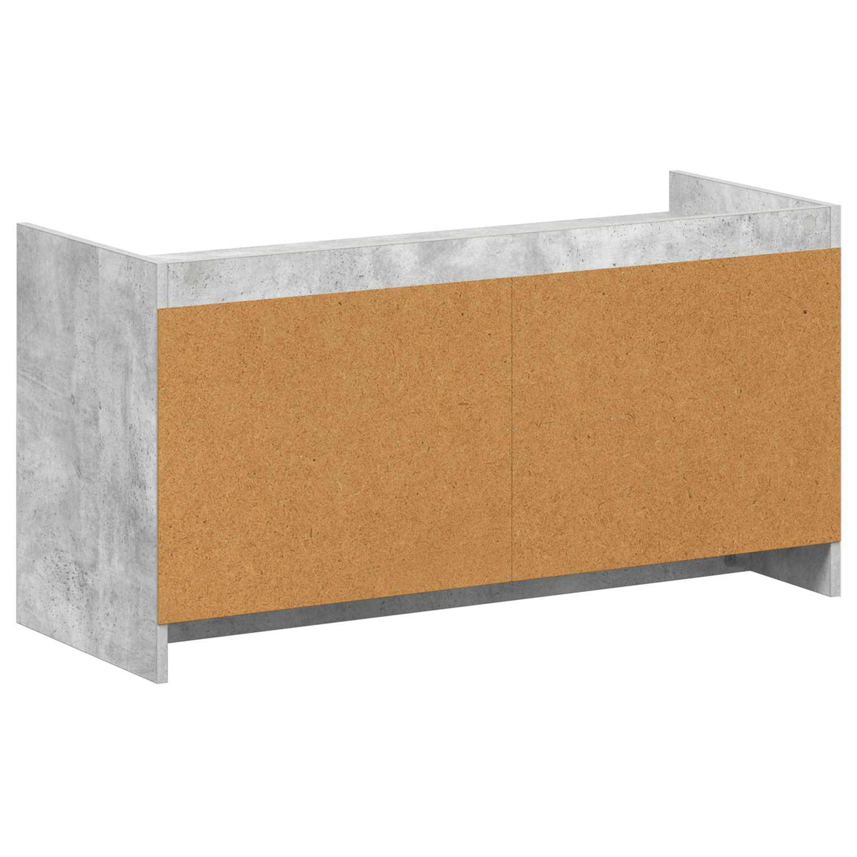 Sko skab med dør Betongrå 100 x 39,5 x 51 cm Konstrueret træ