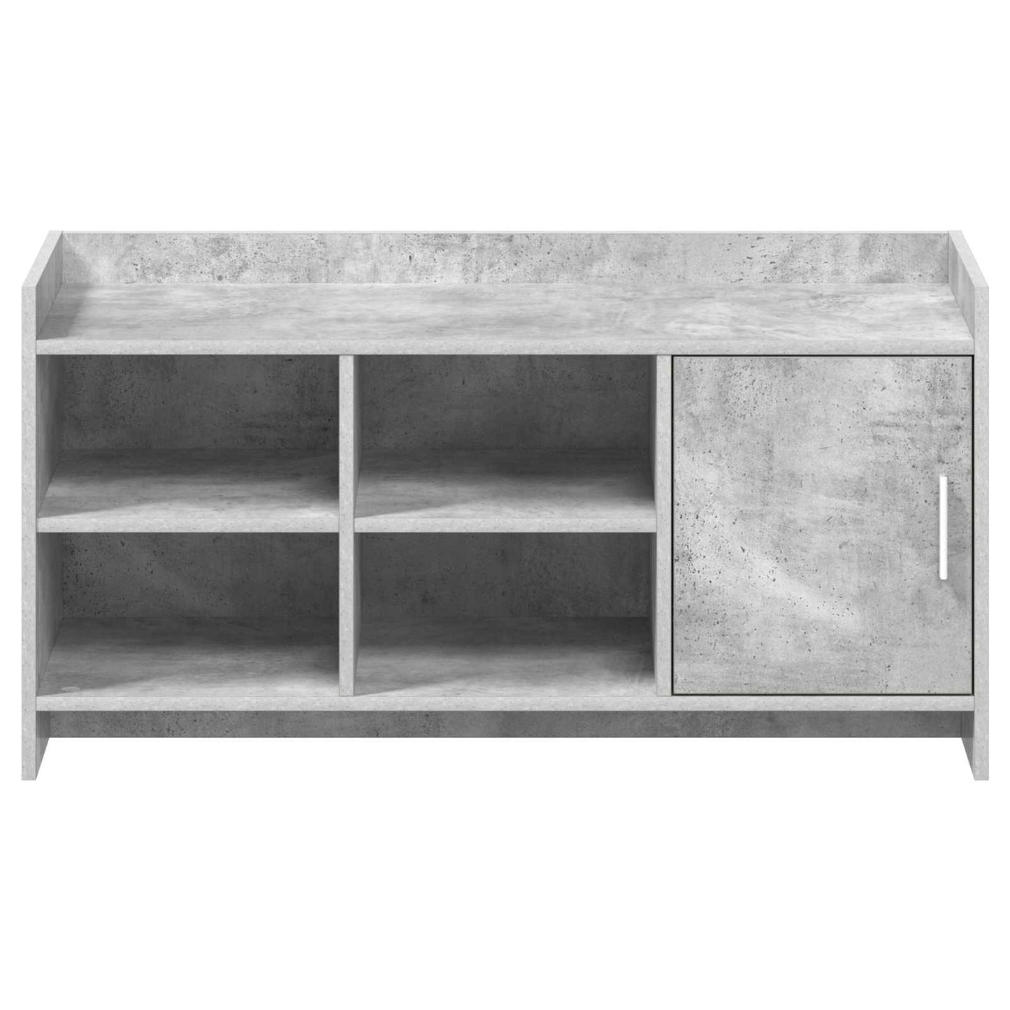Sko skab med dør Betongrå 100 x 39,5 x 51 cm Konstrueret træ