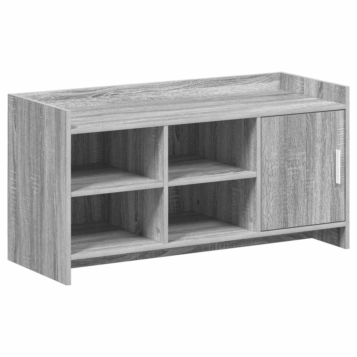 Sko skab med dør Grå Sonoma 100 x 39,5 x 51 cm Konstrueret træ