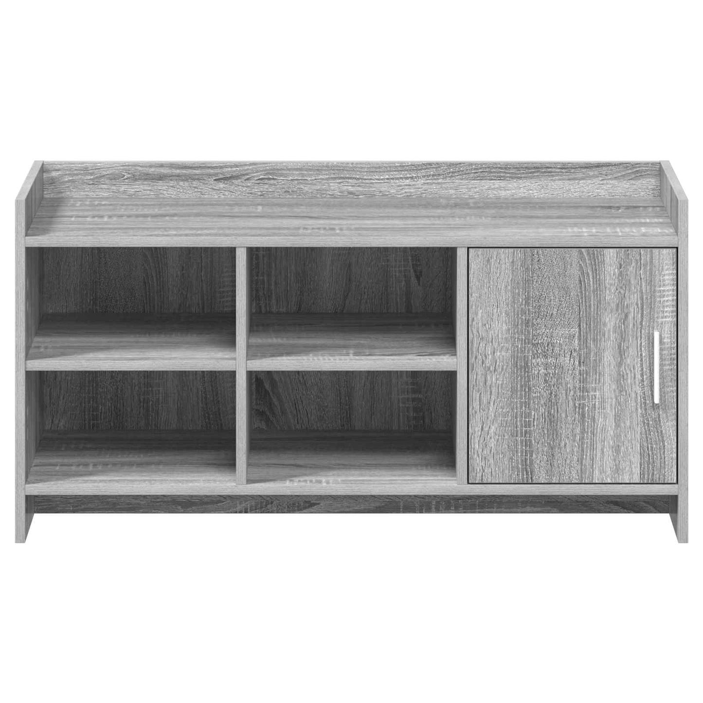 Sko skab med dør Grå Sonoma 100 x 39,5 x 51 cm Konstrueret træ