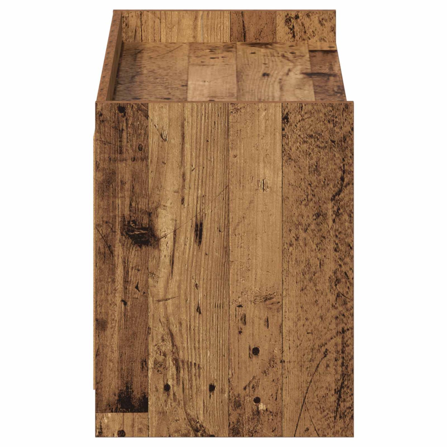 Sko skab med dør Gammelt træ 100 x 39,5 x 51 cm Konstrueret træ