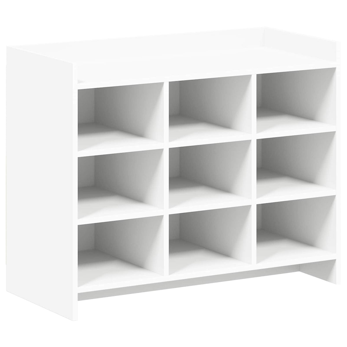 Sko skab med opbevaring Hvid 85 x 39,5 x 70 cm Konstrueret træ