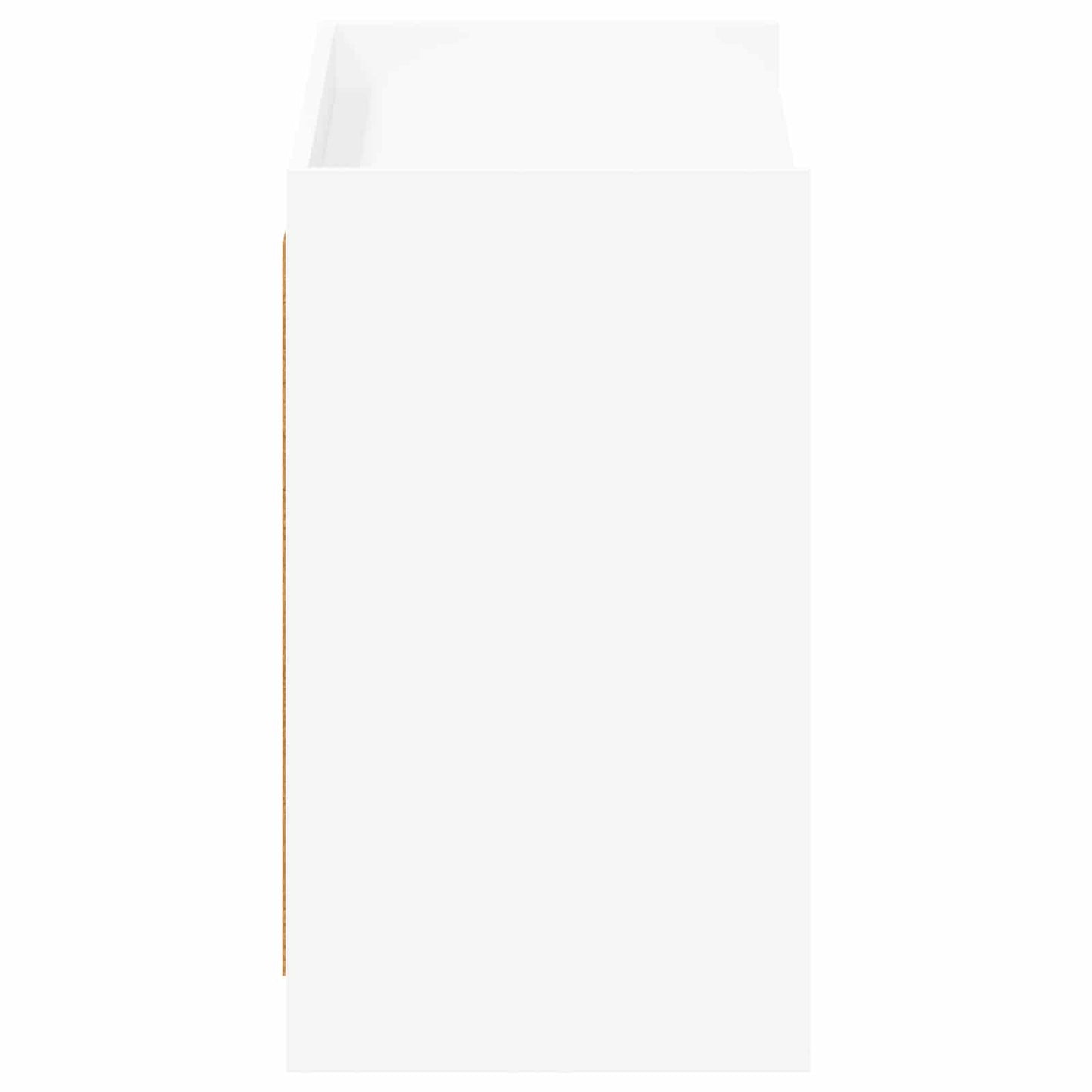 Sko skab med opbevaring Hvid 85 x 39,5 x 70 cm Konstrueret træ