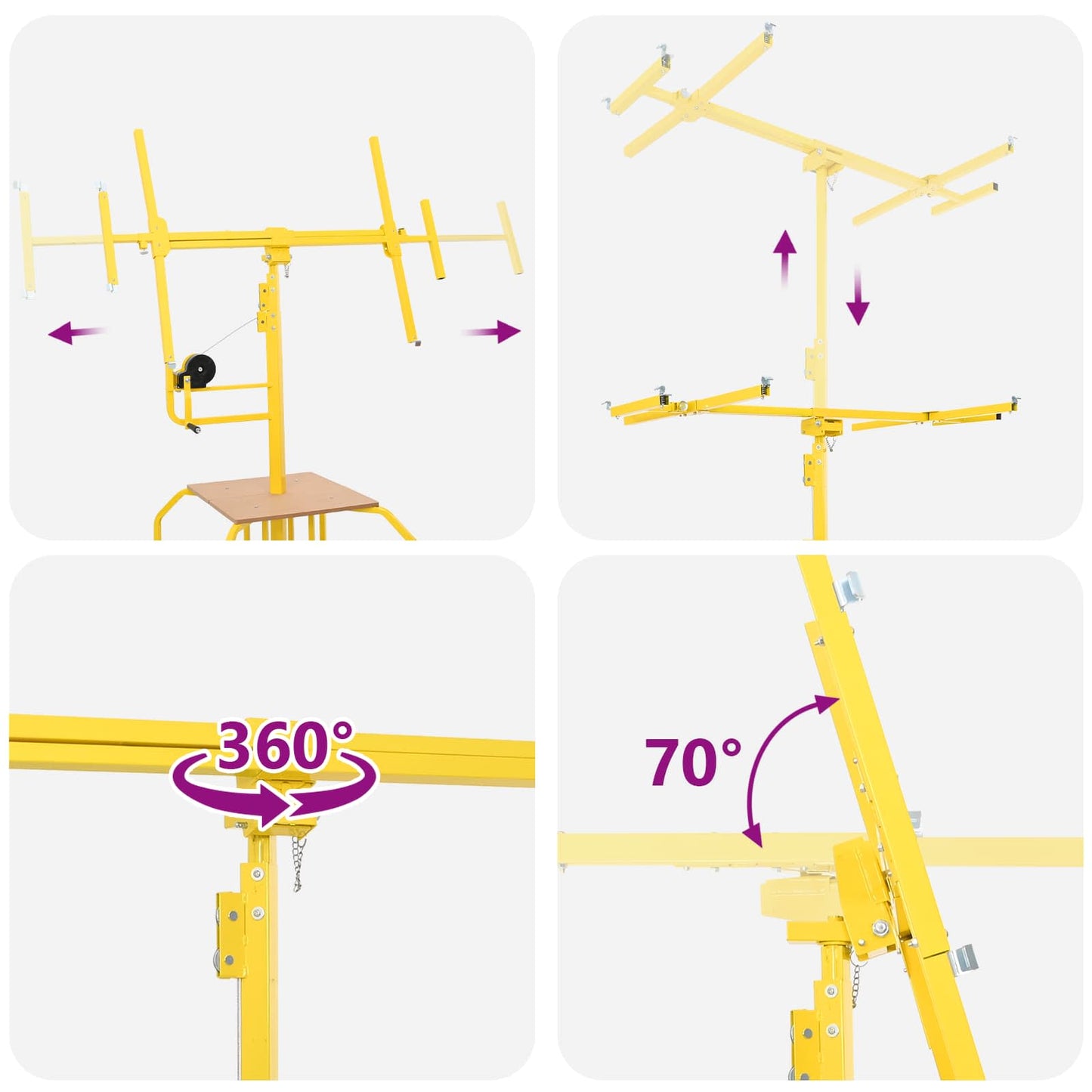 Gipsplade Lifter Stål Gul