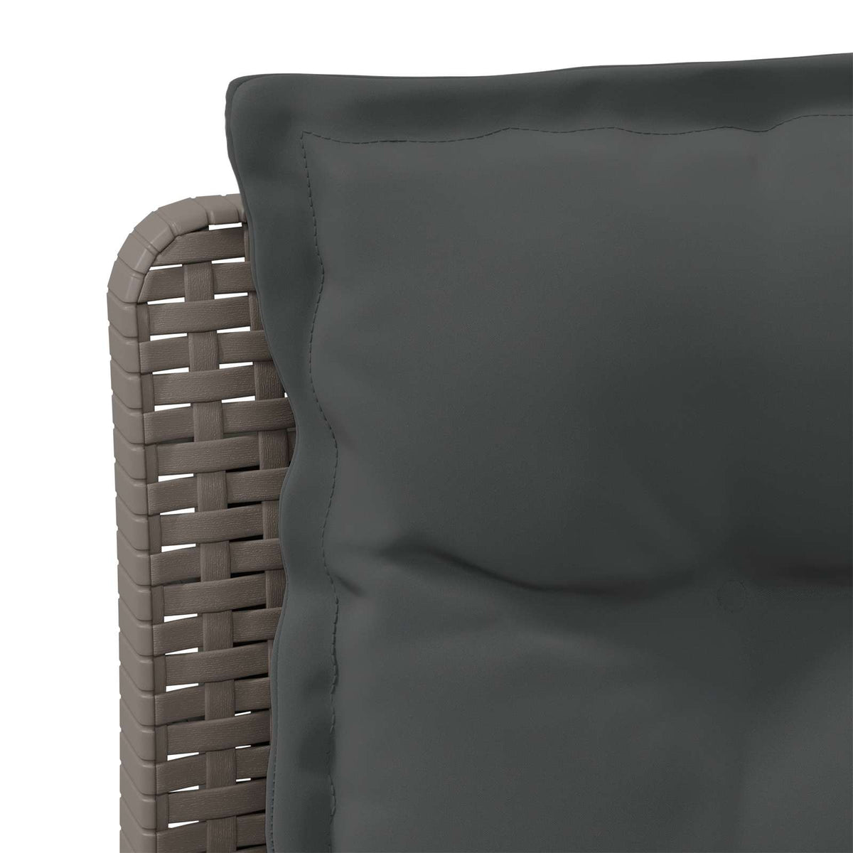 3-personers havensofa med puder i rattanlook PP Lysegrå